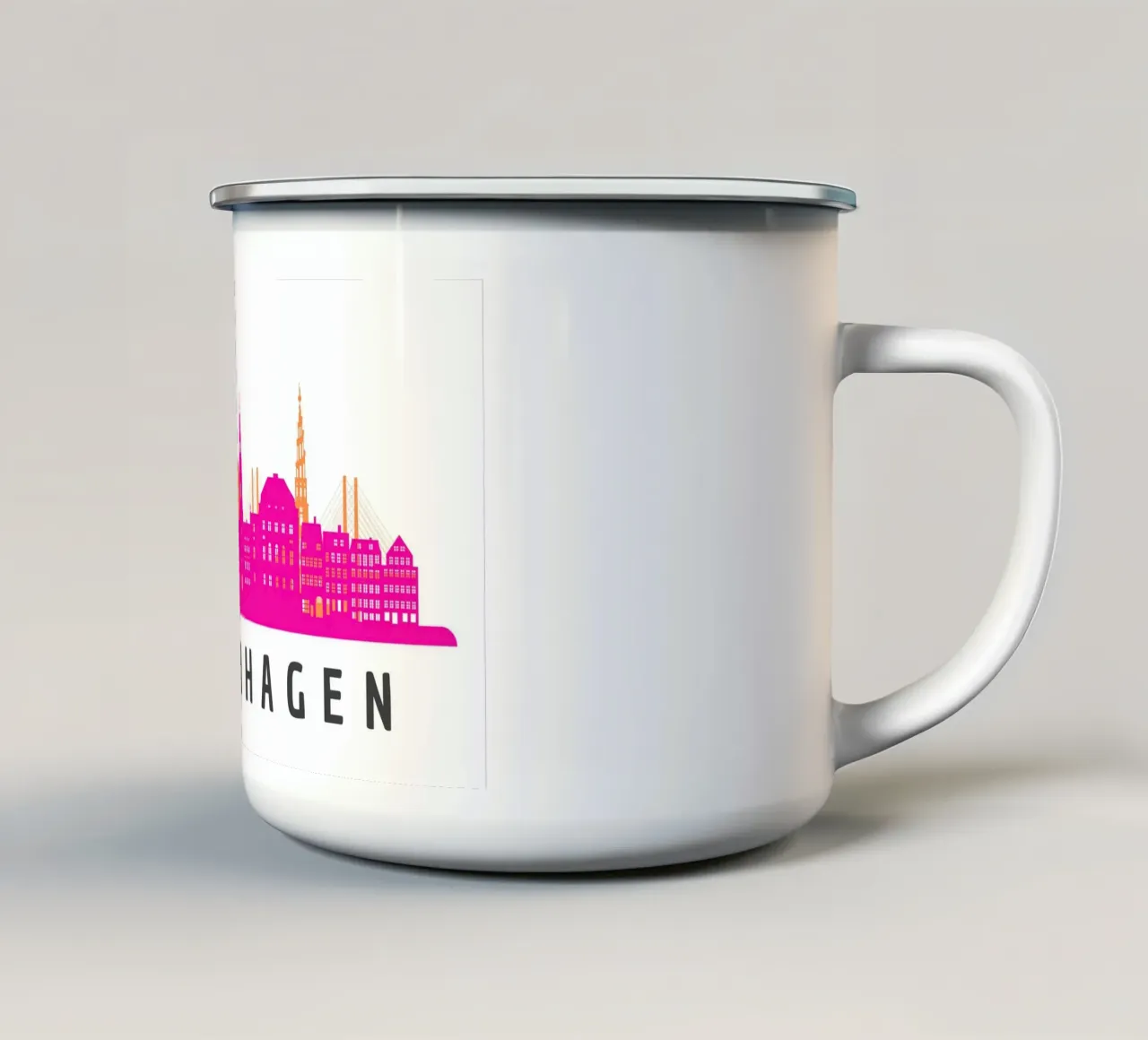 Skyline CPH tazza in smalto da DigiWunderwerk