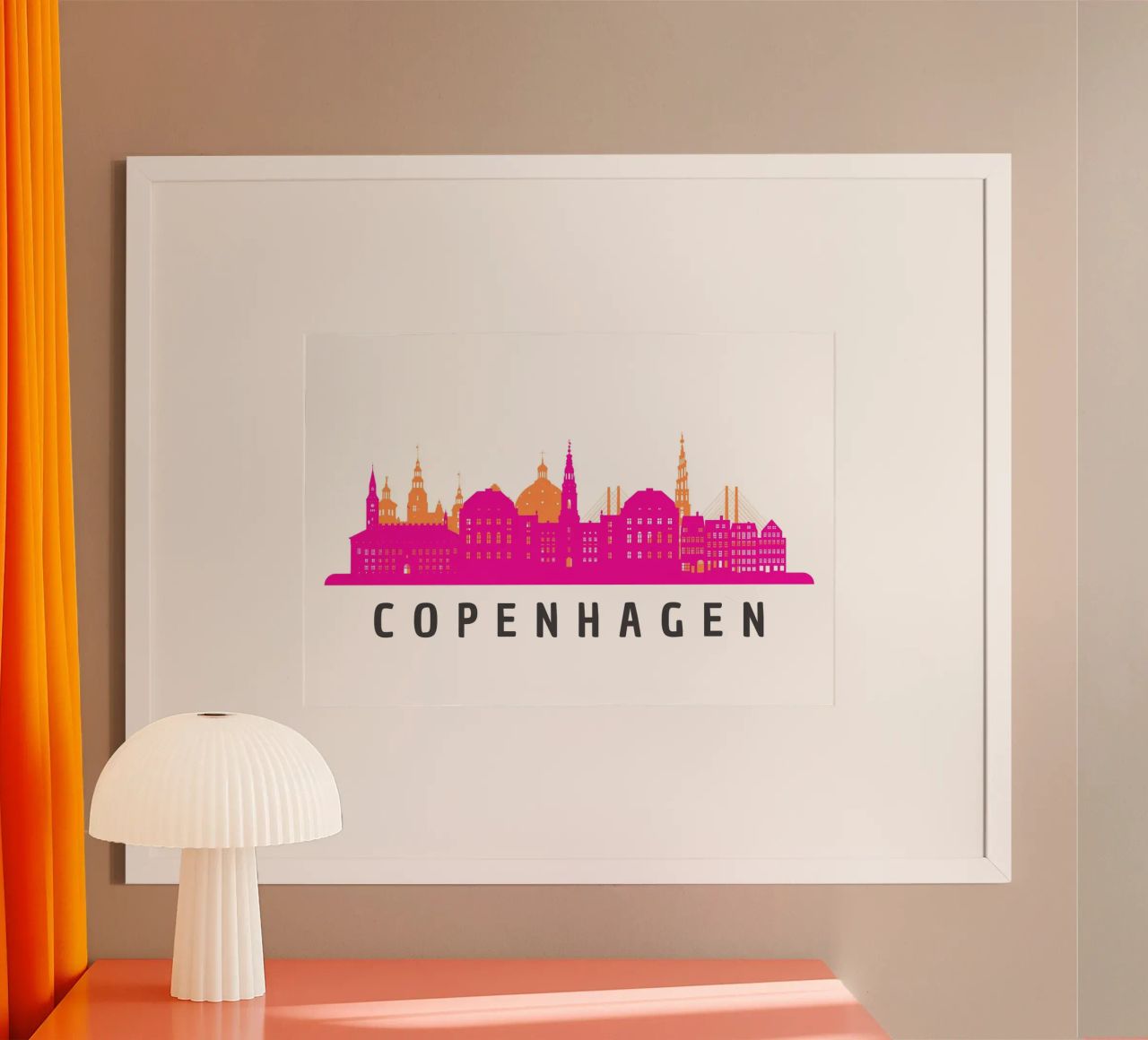 Skyline CPH poster by DigiWunderwerk