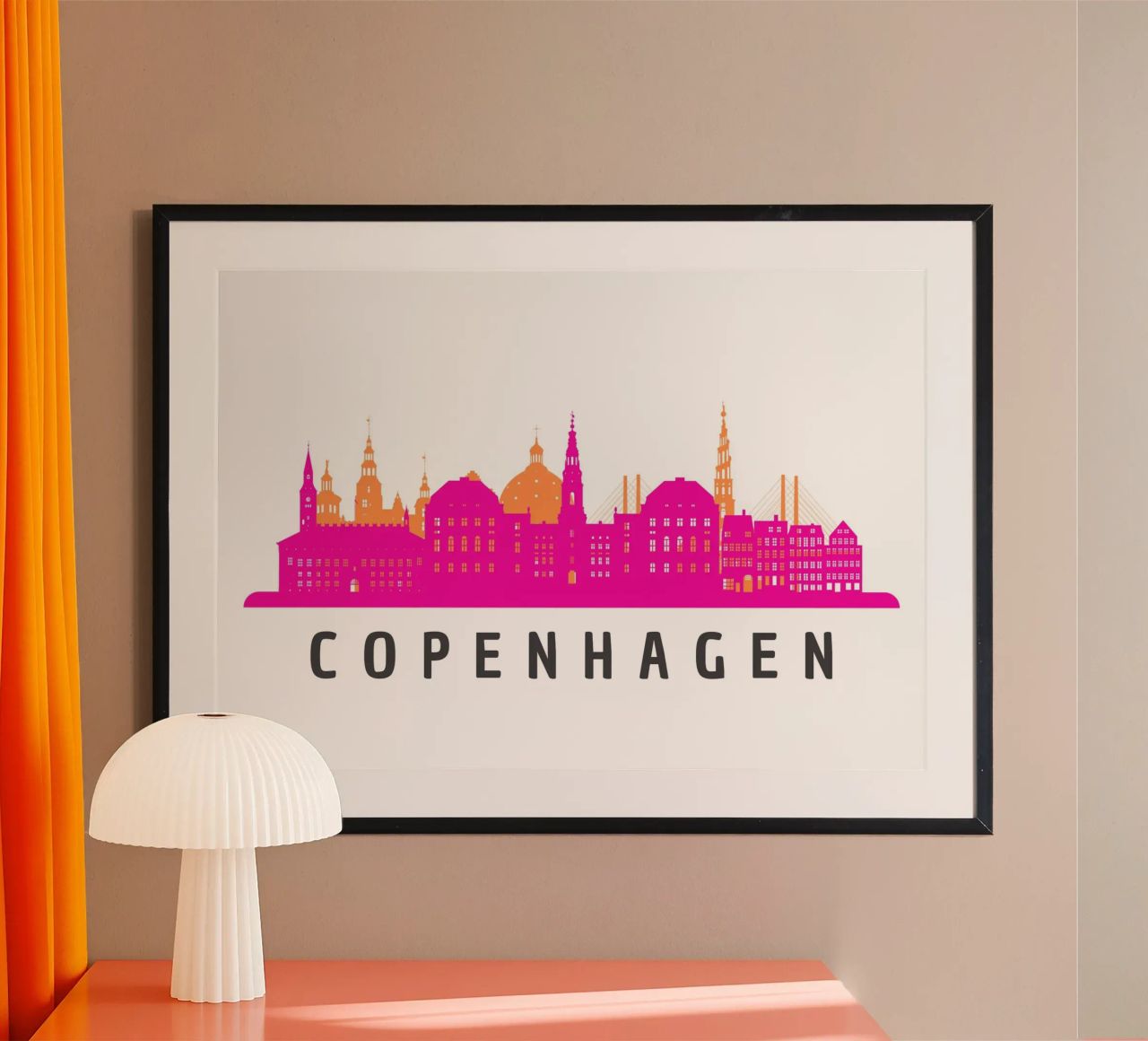 Skyline CPH poster by DigiWunderwerk