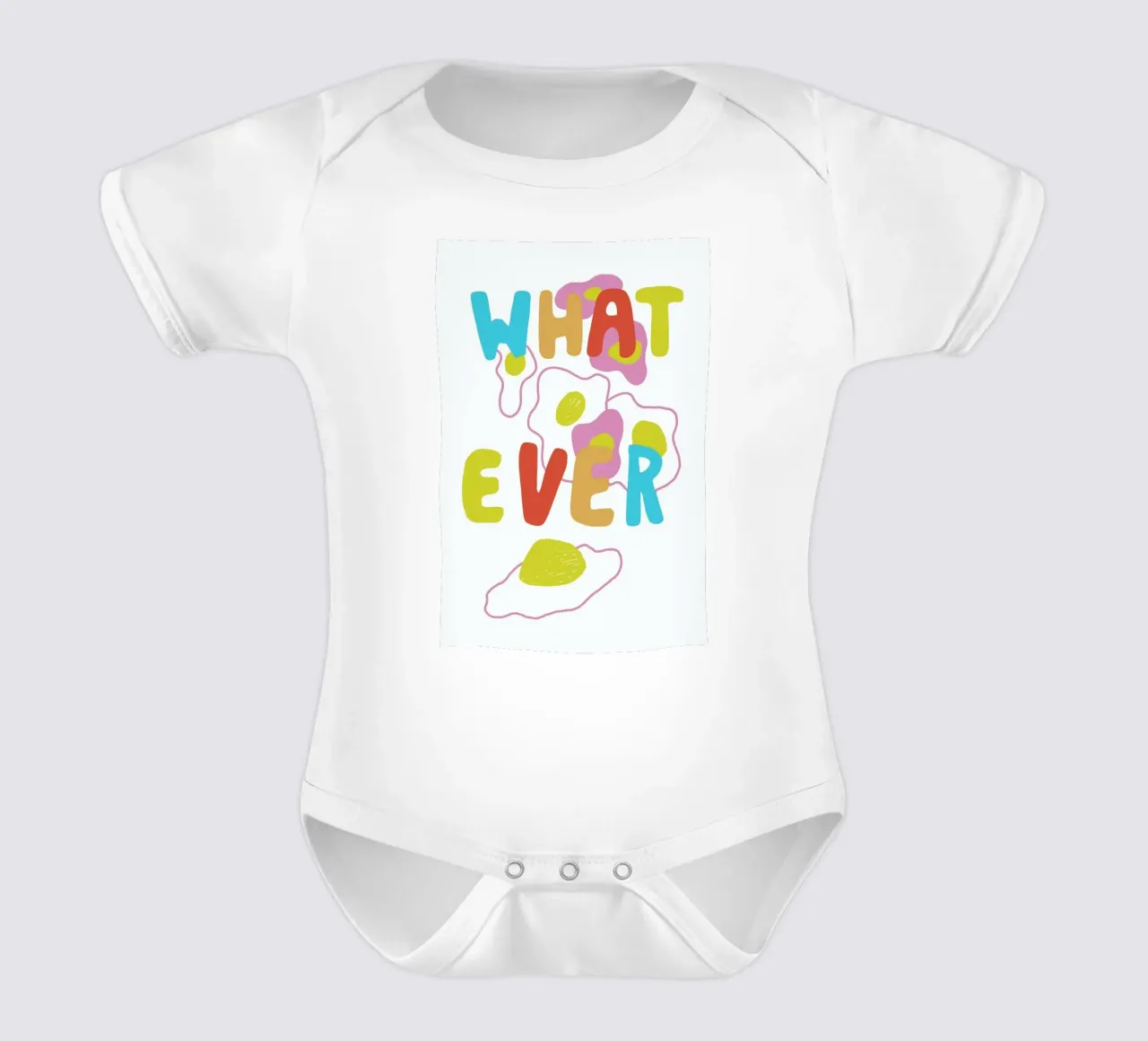 What Ever Eggs Color Pop Food body neonato maniche corte da Vasare Nar