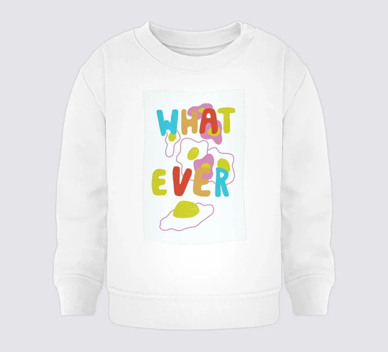 What Ever Eggs Color Pop Food felpa neonato da Vasare Nar
