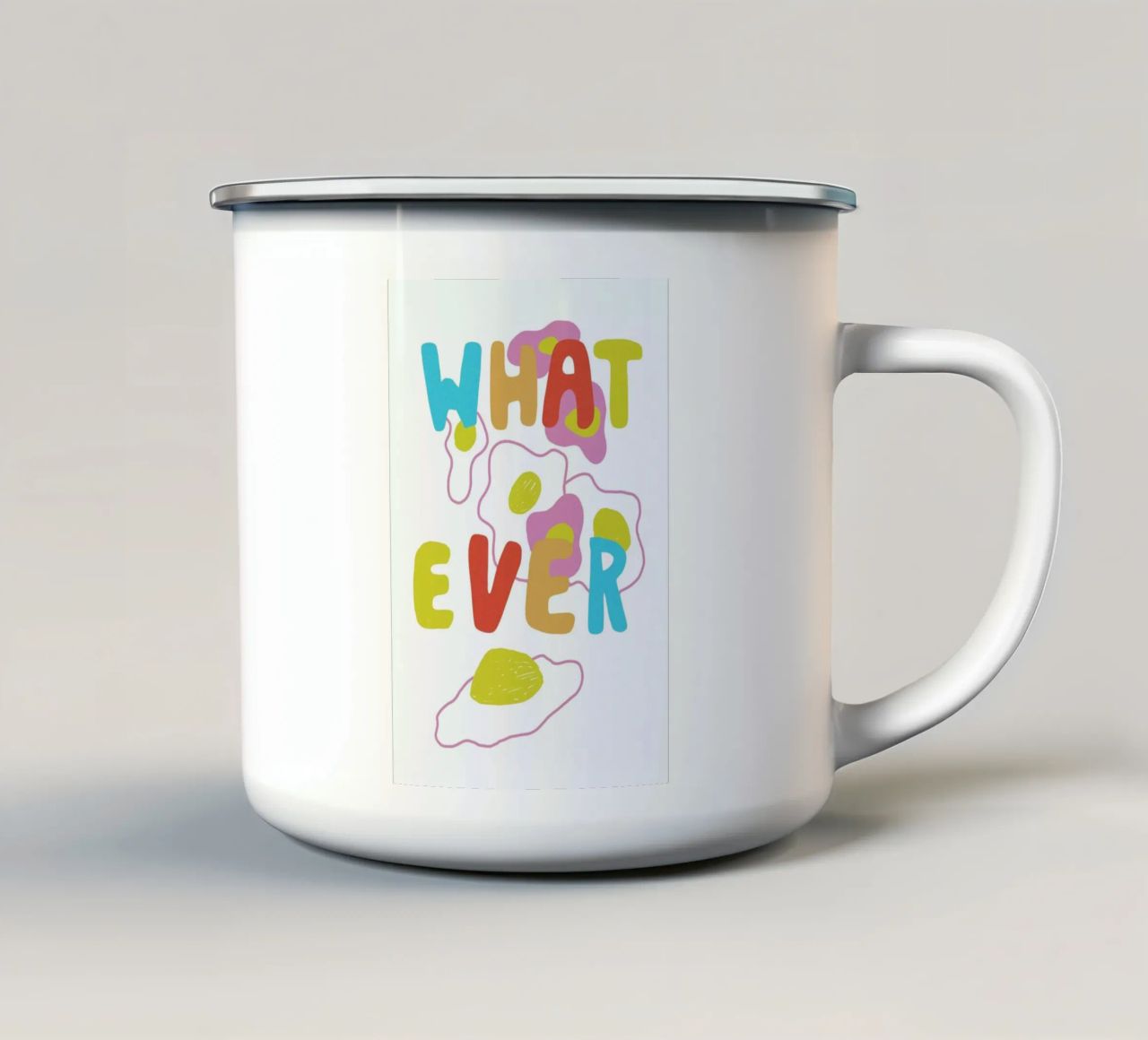 What Ever Eggs Color Pop Food tazza in smalto da Vasare Nar