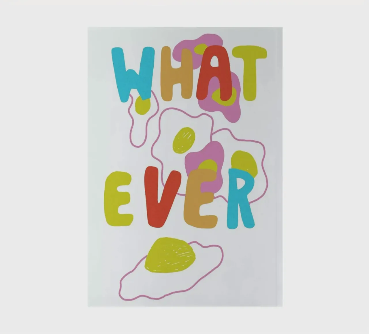 What Ever Eggs Color Pop Food notebook by Vasare Nar
