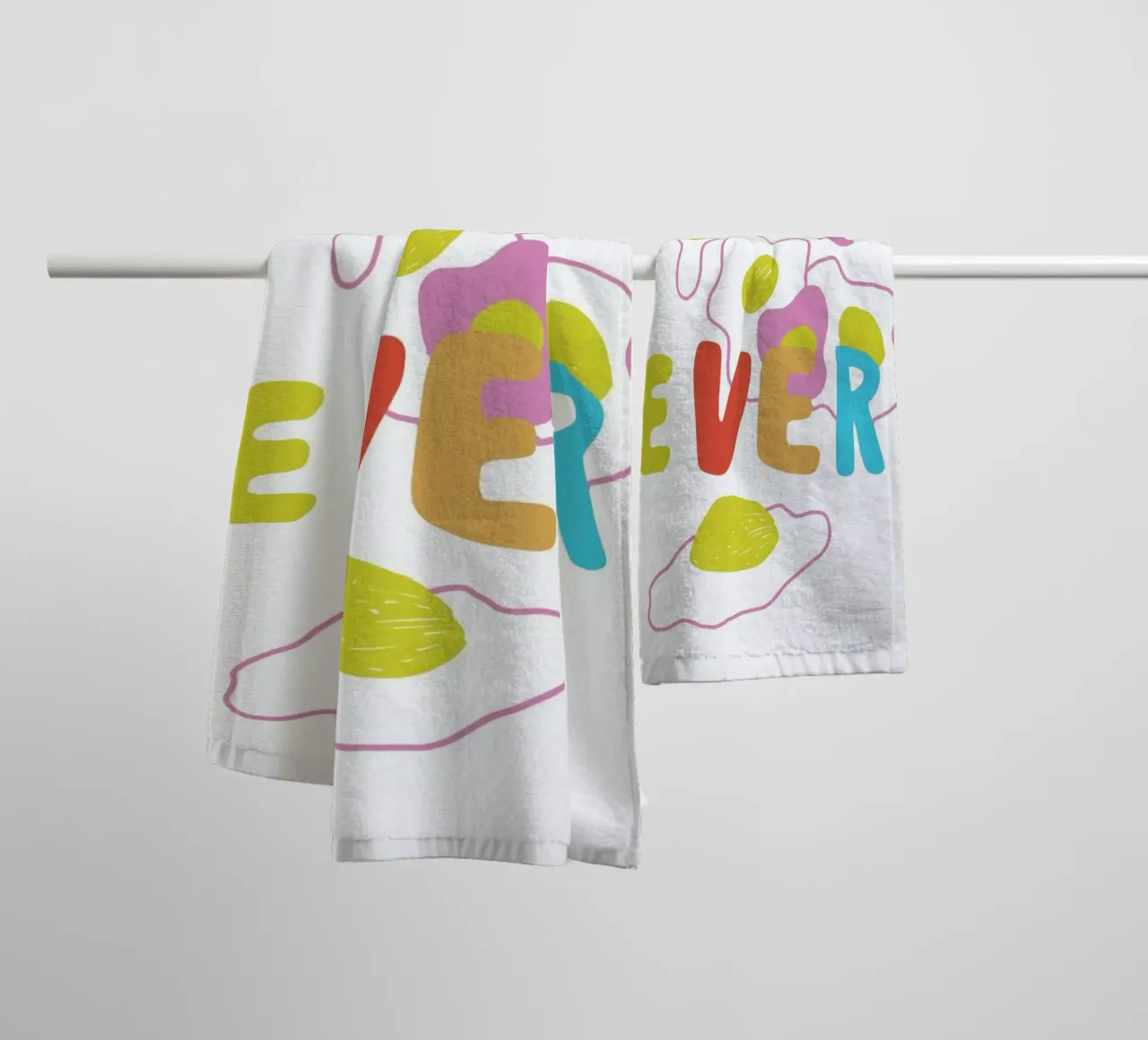 What Ever Eggs Color Pop Food asciugamano da bagno da Vasare Nar