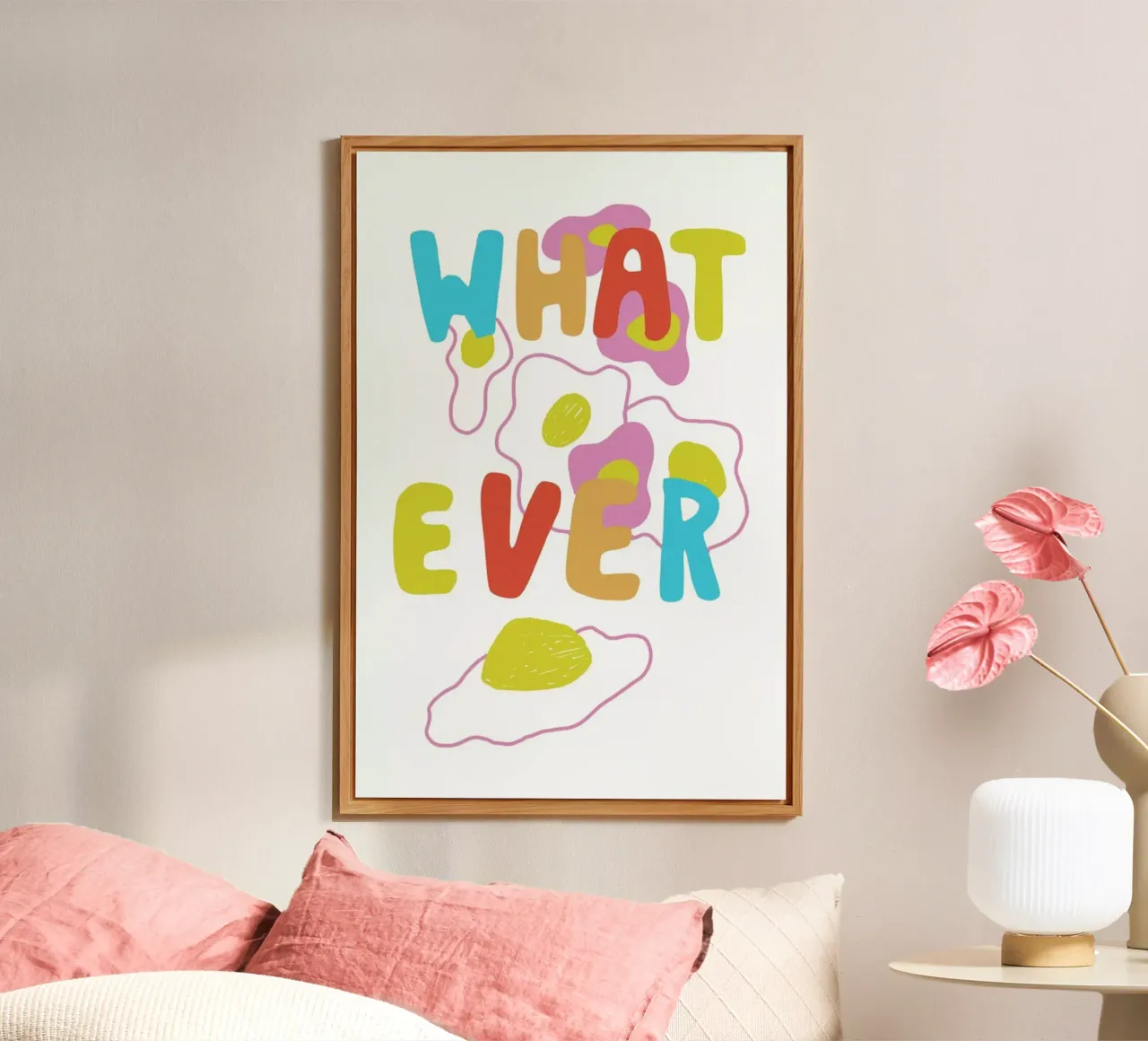 What Ever Eggs Color Pop Food alluminio dibond da Vasare Nar
