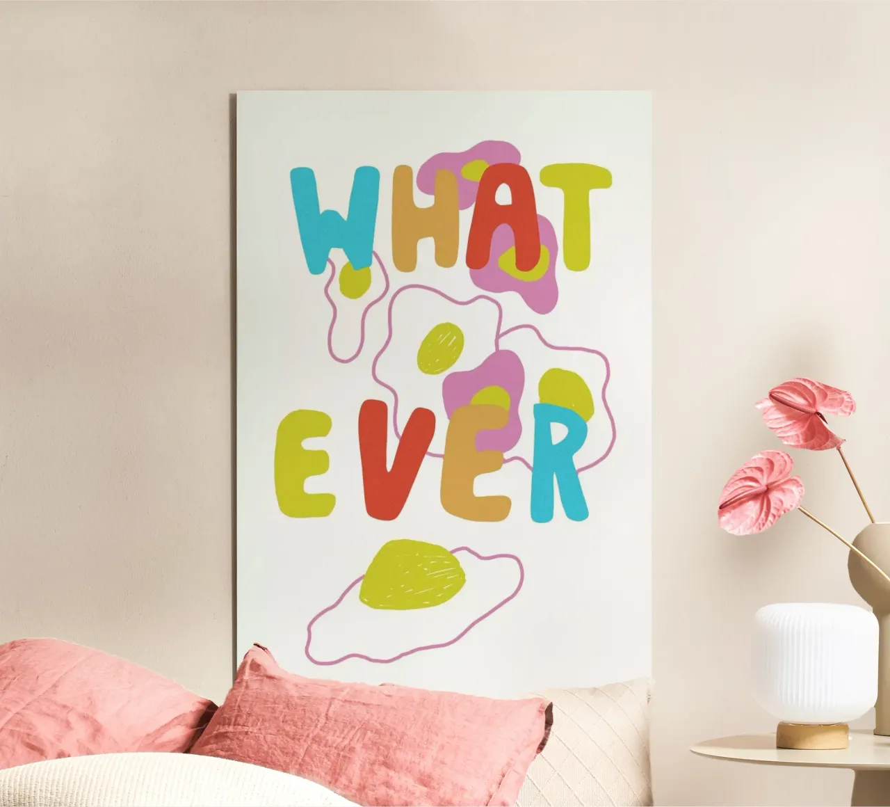 What Ever Eggs Color Pop Food alluminio dibond da Vasare Nar
