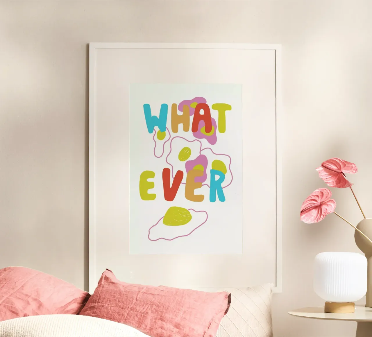What Ever Eggs Color Pop Food poster da Vasare Nar
