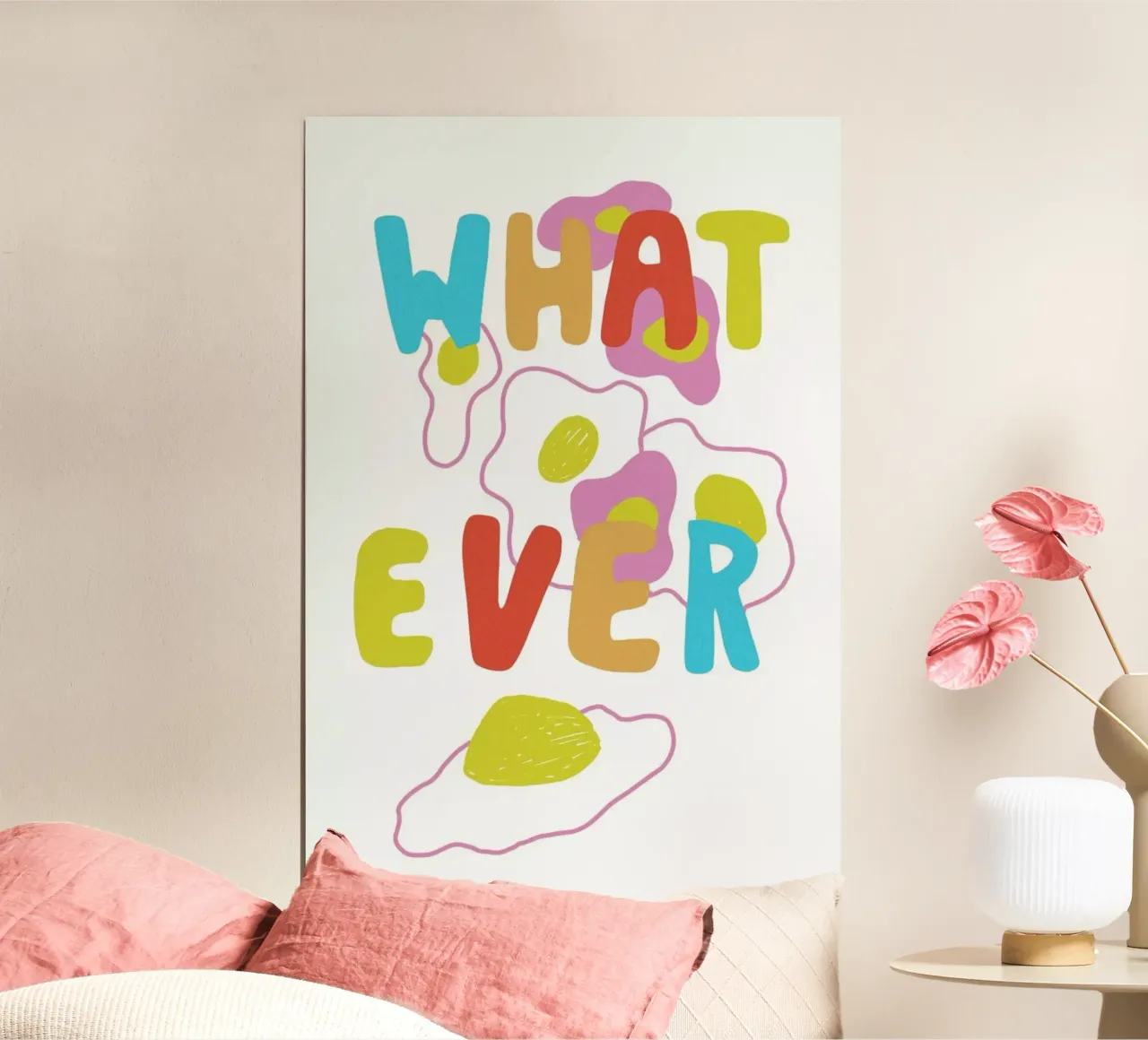 What Ever Eggs Color Pop Food poster da Vasare Nar