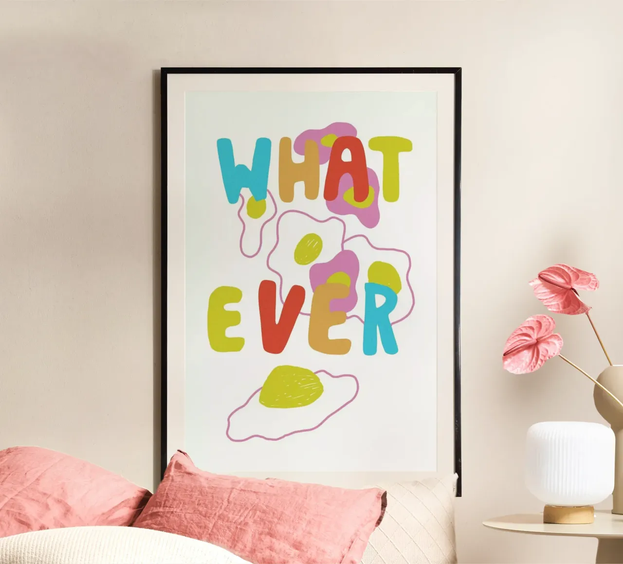 What Ever Eggs Color Pop Food poster da Vasare Nar