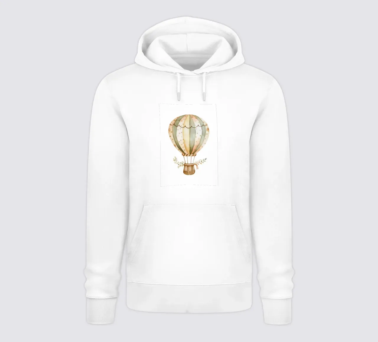 Acquerello con mongolfiera Boho - Decorazione per vivaio avventurosa felpa con cappuccio da ClubArt