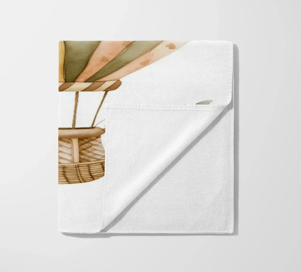 Acquerello con mongolfiera Boho - Decorazione per vivaio avventurosa telo mare da ClubArt