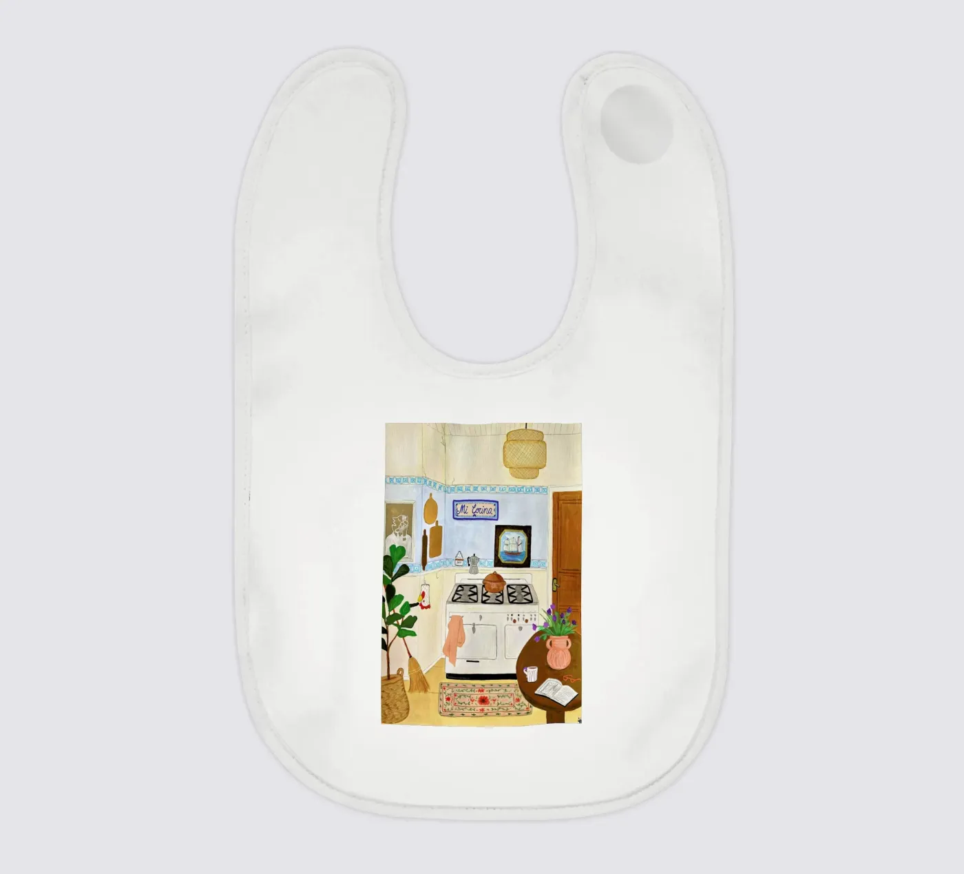A Simple Kitchen baby bib by Paloma Kua
