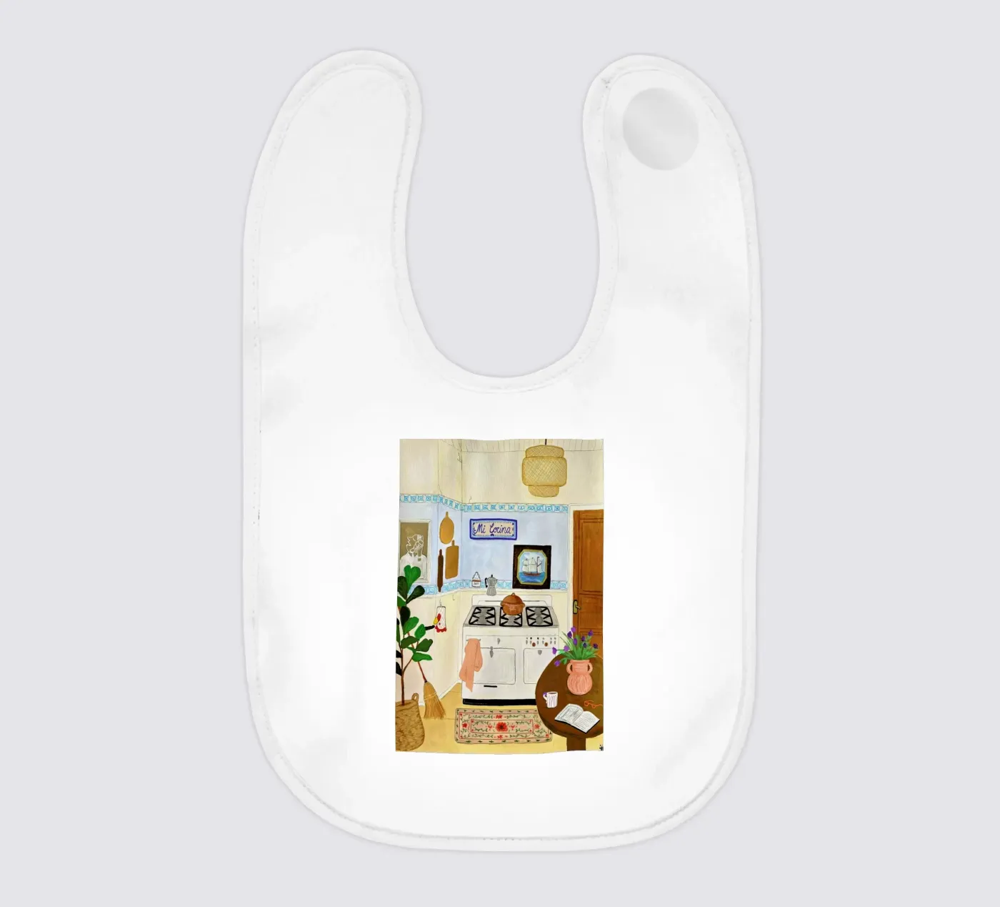 A Simple Kitchen baby bib by Paloma Kua