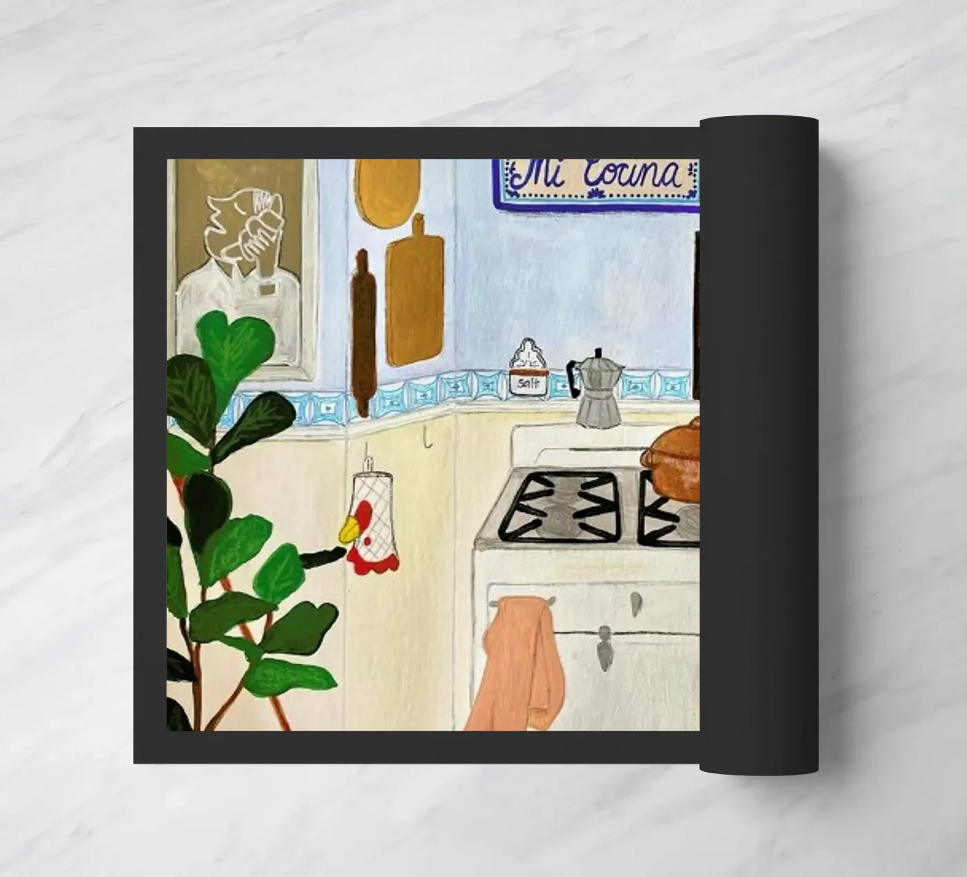 A Simple Kitchen doormat by Paloma Kua