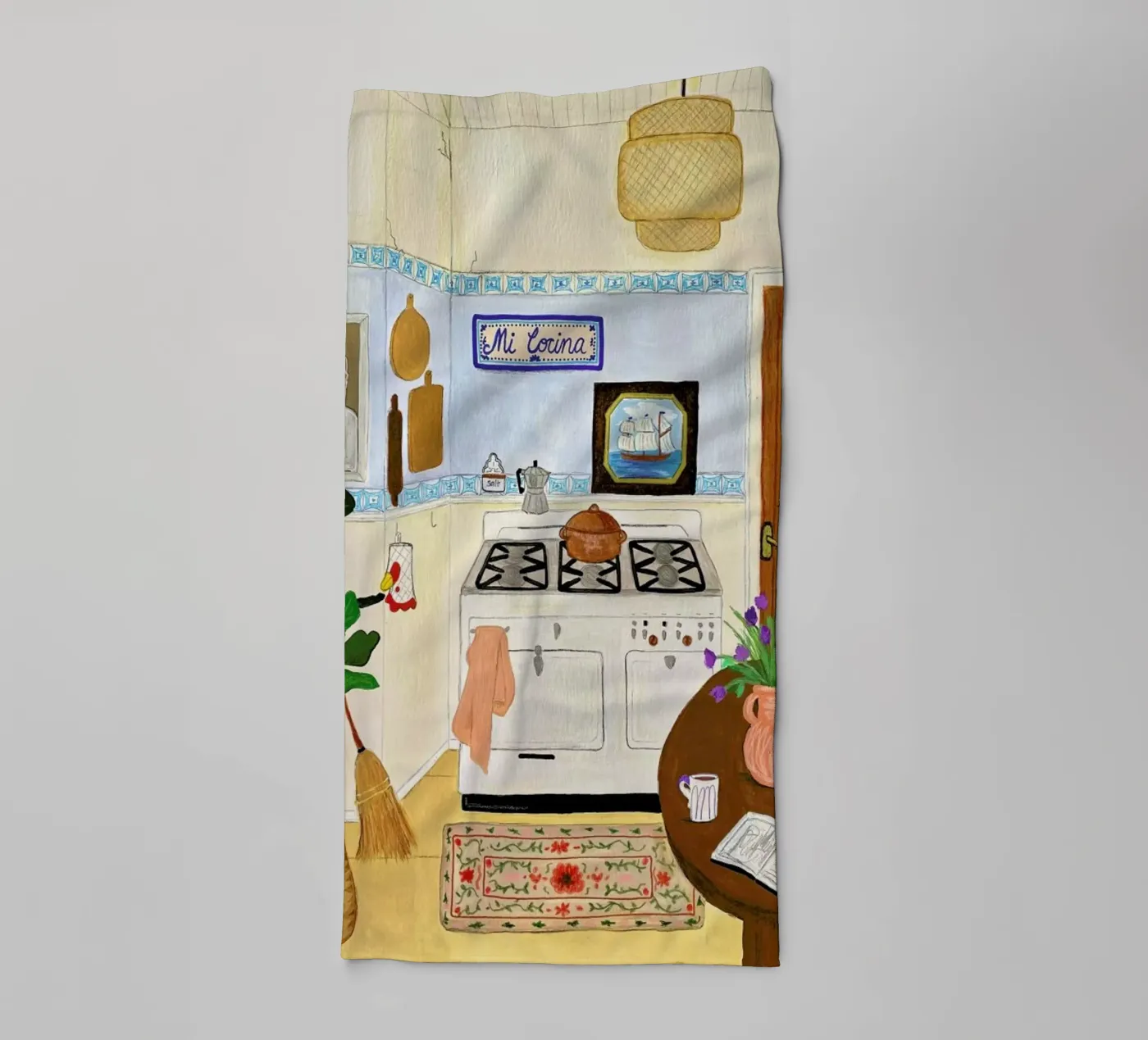 A Simple Kitchen badhanddoek van Paloma Kua