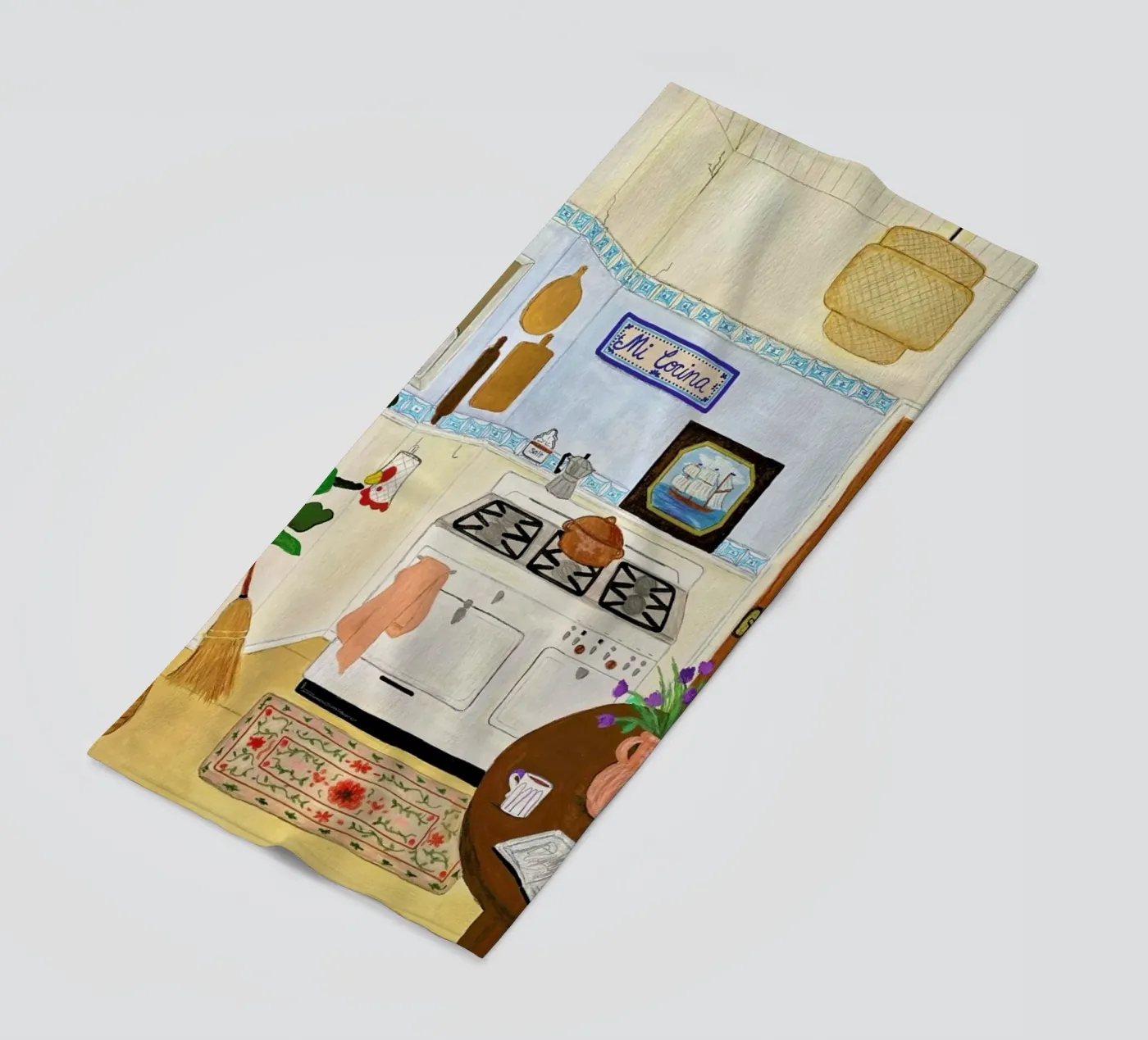 A Simple Kitchen Strandtuch von Paloma Kua