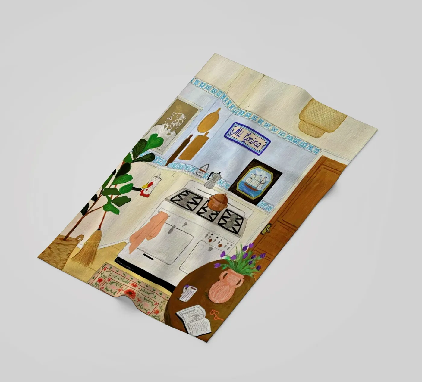 A Simple Kitchen Strandtuch von Paloma Kua