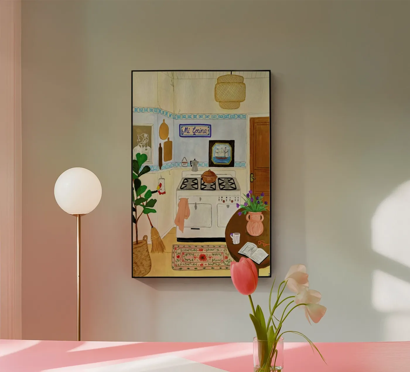 A Simple Kitchen acryl van Paloma Kua