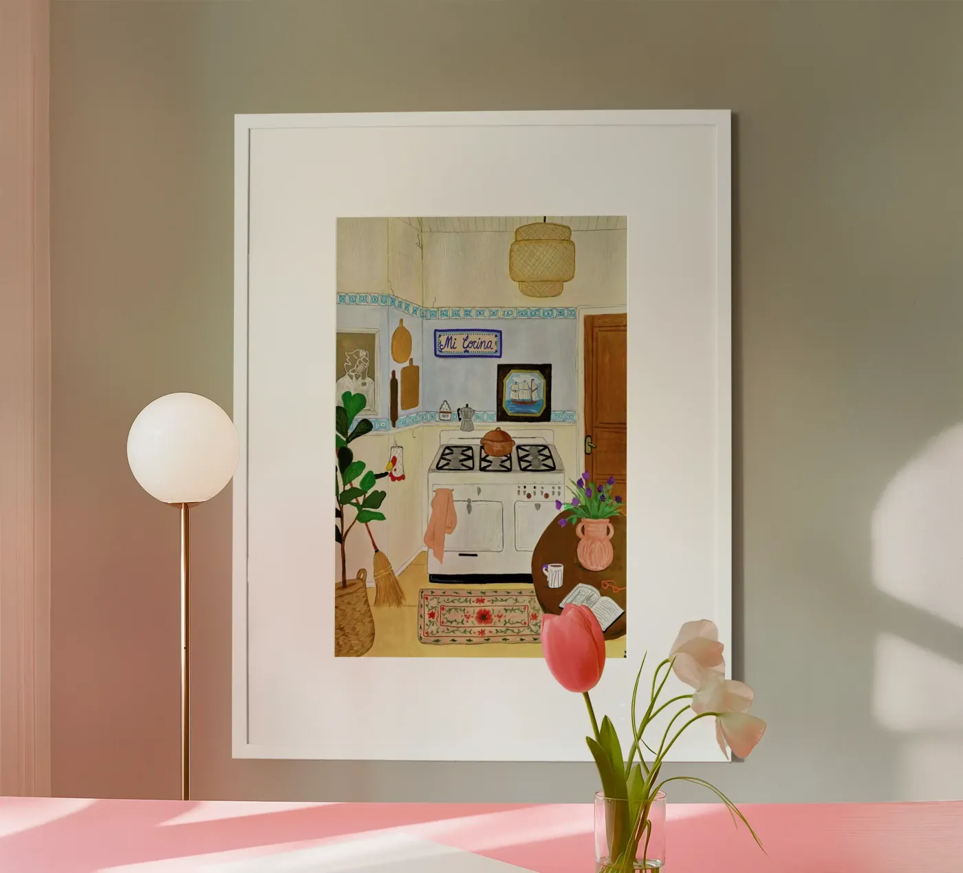 A Simple Kitchen Poster von Paloma Kua