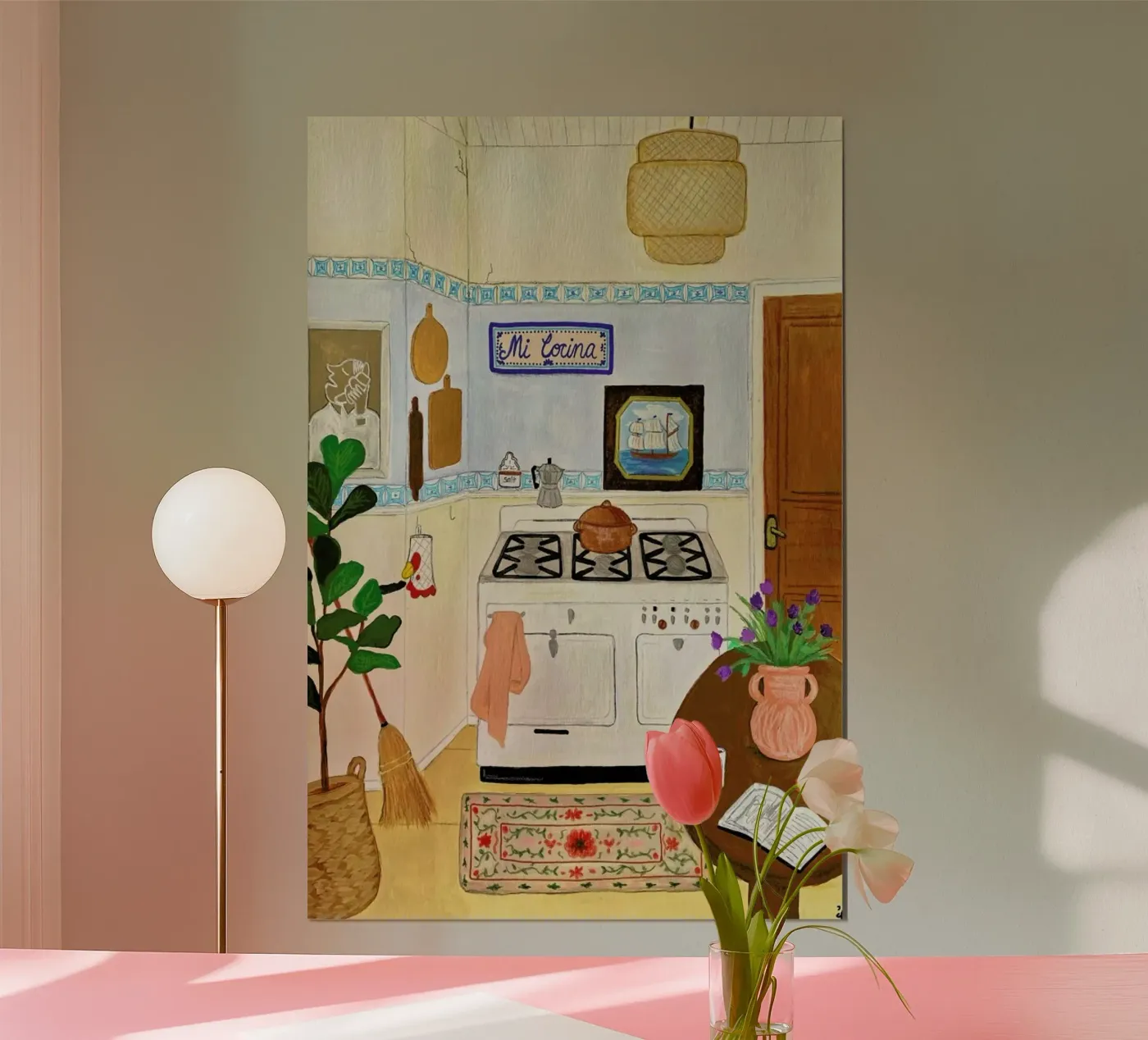 A Simple Kitchen Poster von Paloma Kua