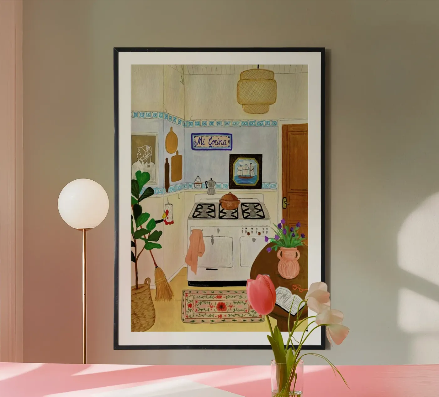 A Simple Kitchen Poster von Paloma Kua