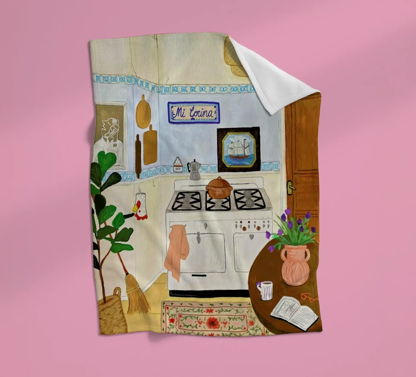 A Simple Kitchen Fleecedecke von Paloma Kua