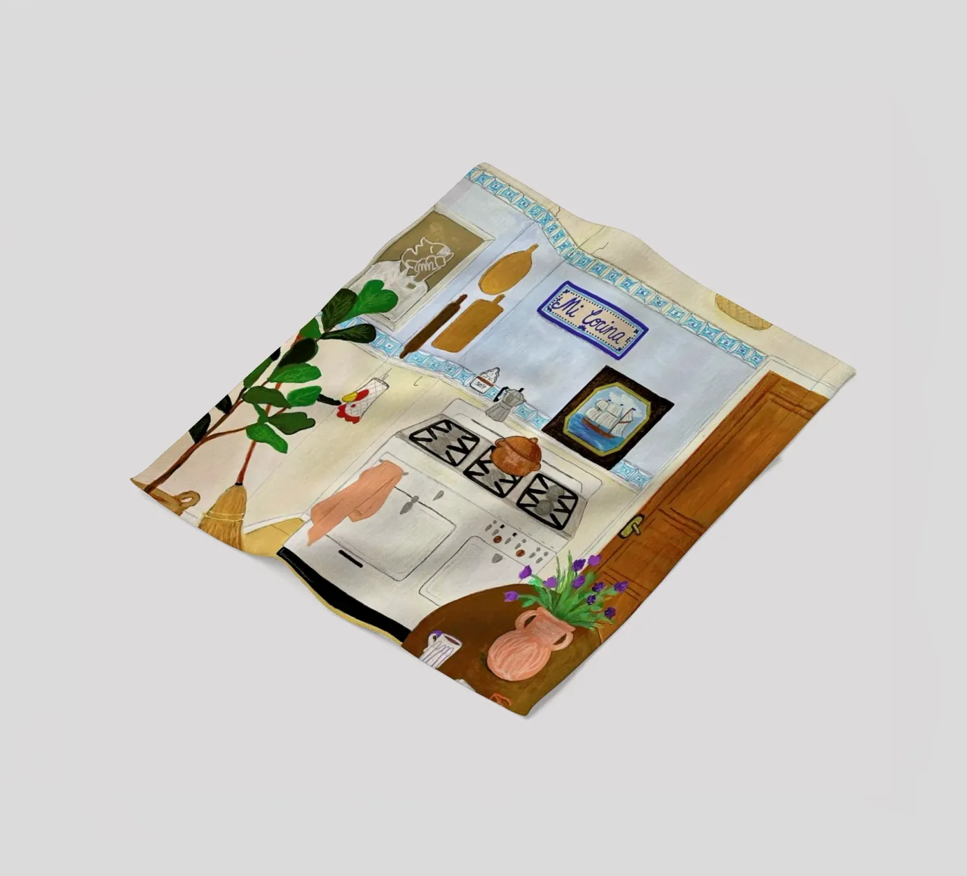 A Simple Kitchen Fleecedecke von Paloma Kua