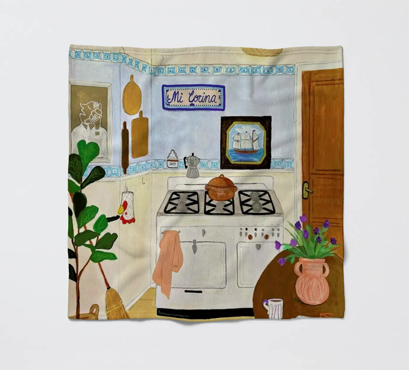 A Simple Kitchen Fleecedecke von Paloma Kua