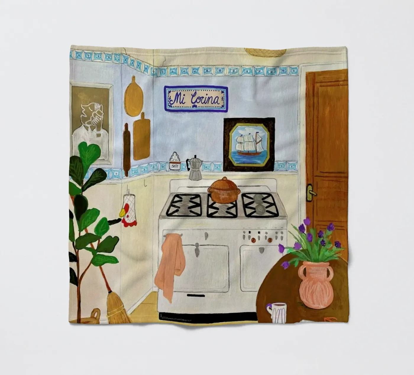 A Simple Kitchen Fleecedecke von Paloma Kua