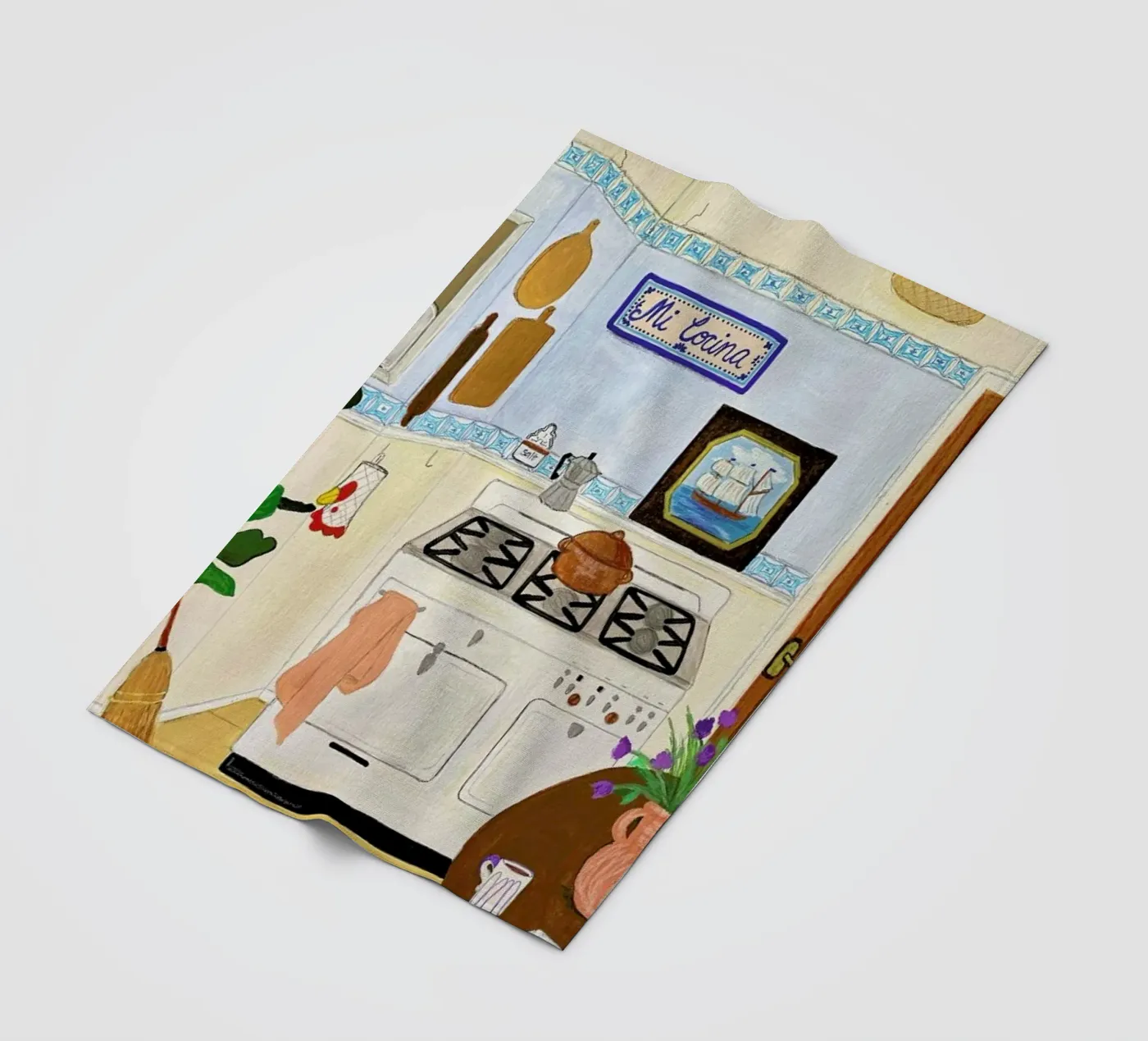 A Simple Kitchen Fleecedecke von Paloma Kua