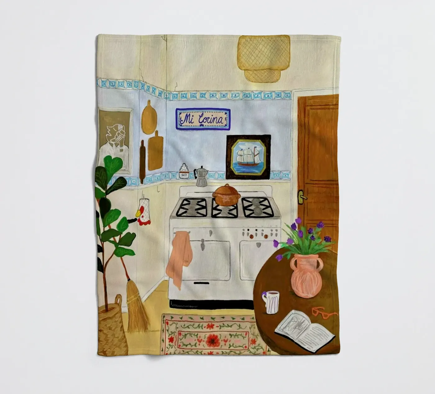 A Simple Kitchen Fleecedecke von Paloma Kua