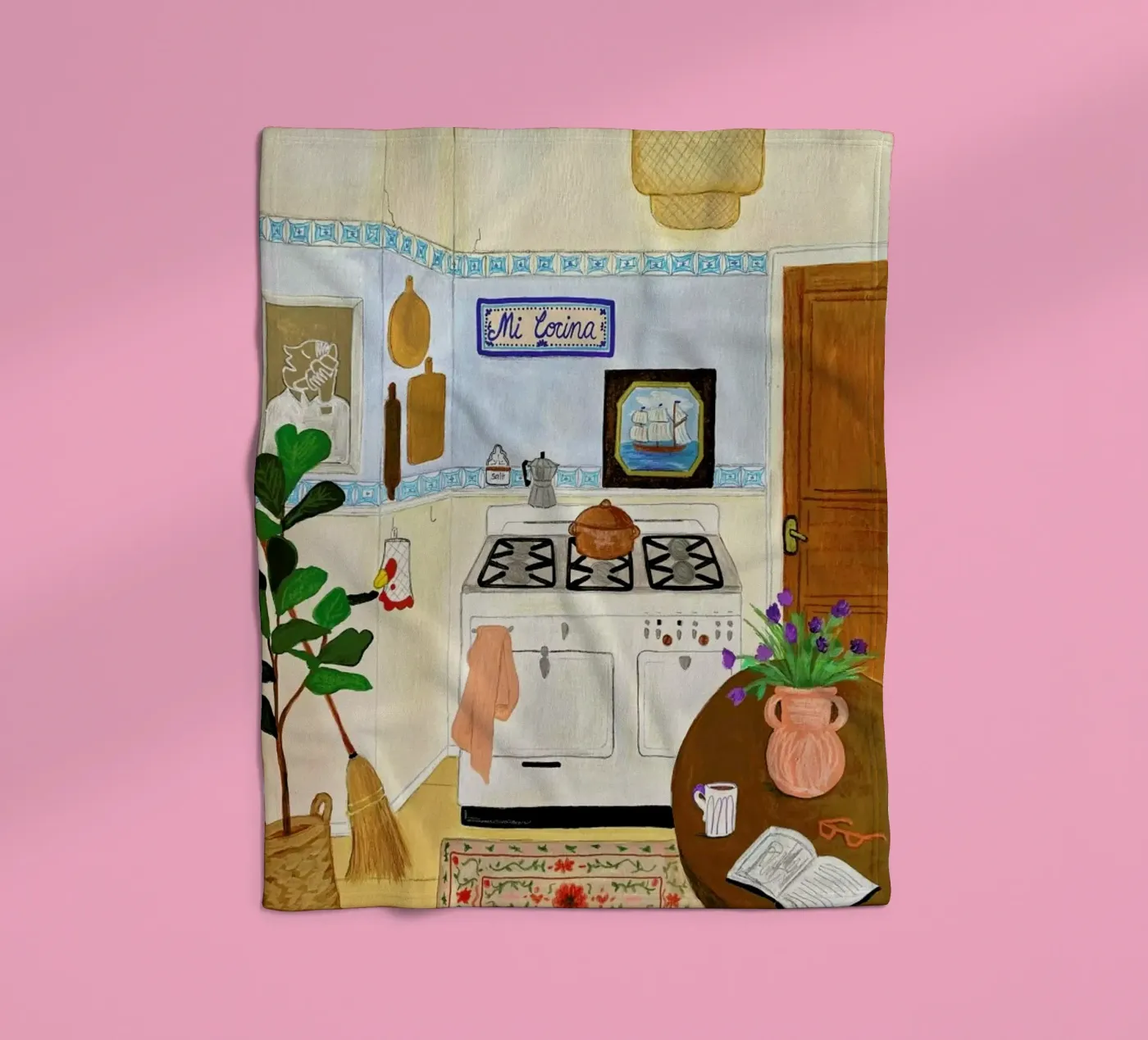 A Simple Kitchen Fleecedecke von Paloma Kua