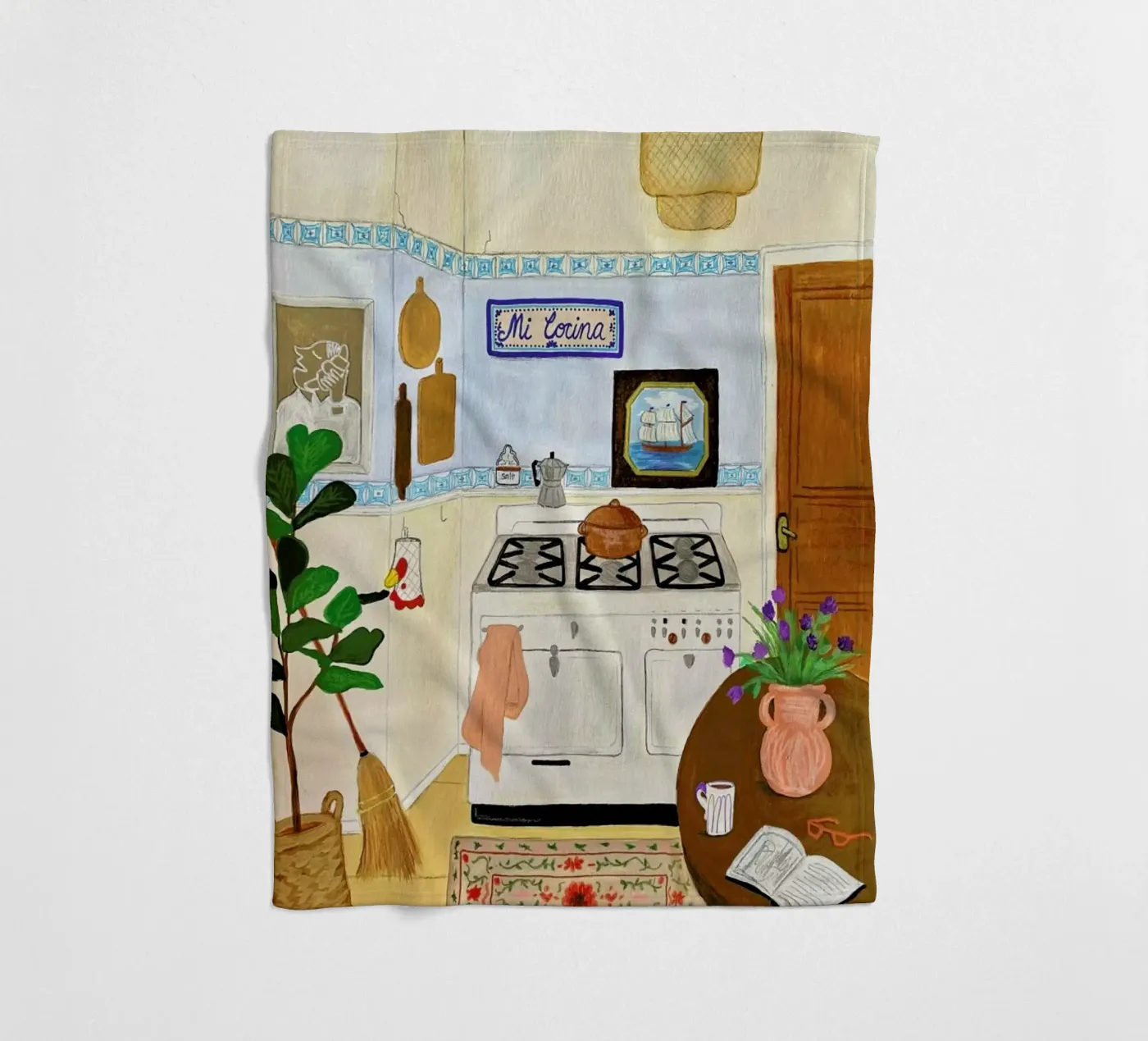 A Simple Kitchen Fleecedecke von Paloma Kua