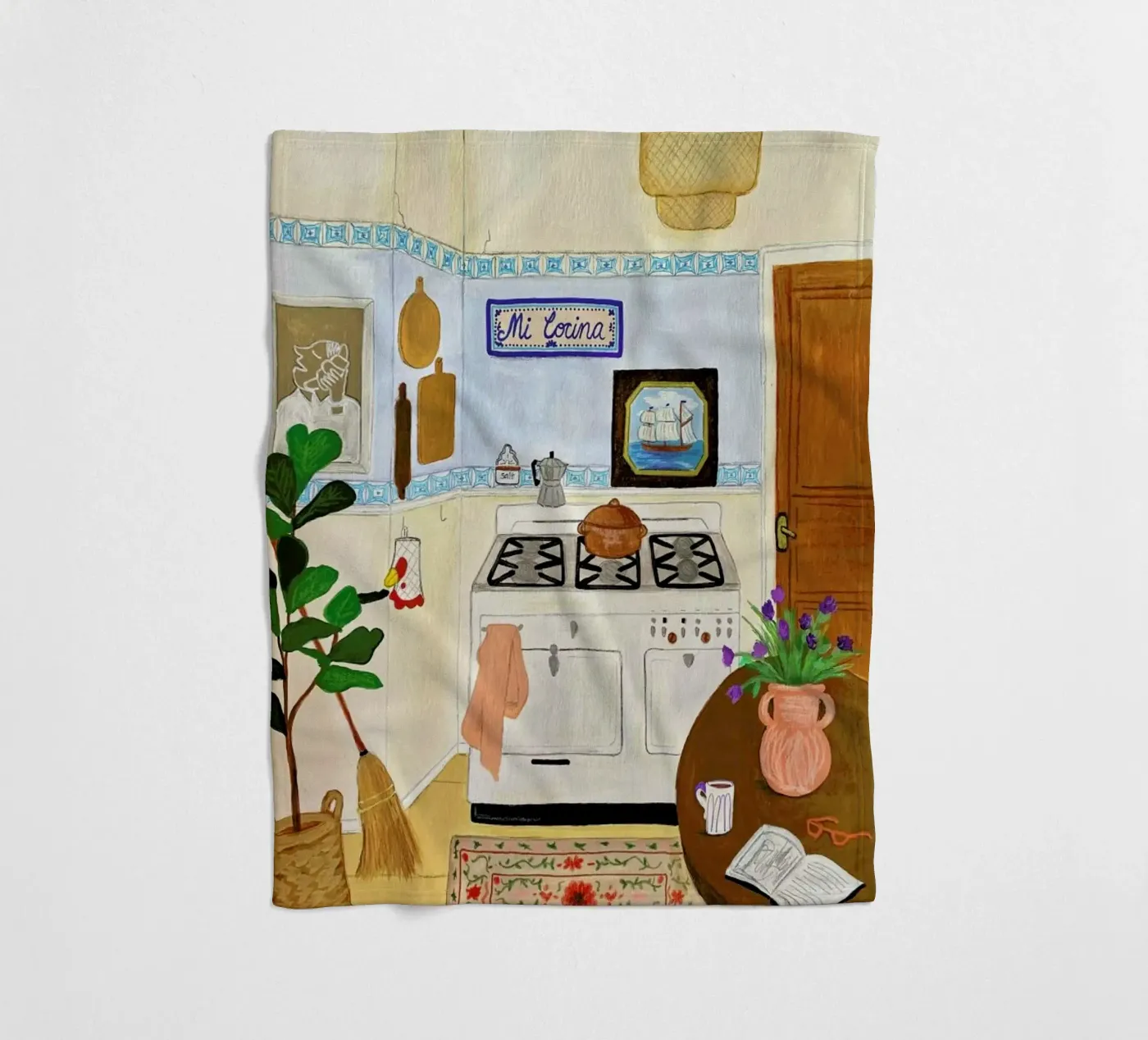 A Simple Kitchen Fleecedecke von Paloma Kua
