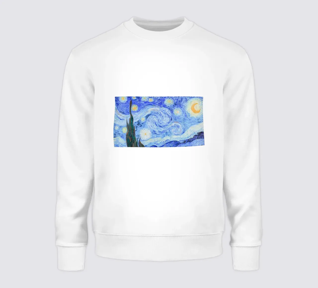 Poster della Notte stellata di Van Gogh - Masterpi del post-impressionismo felpa da NorwesClub