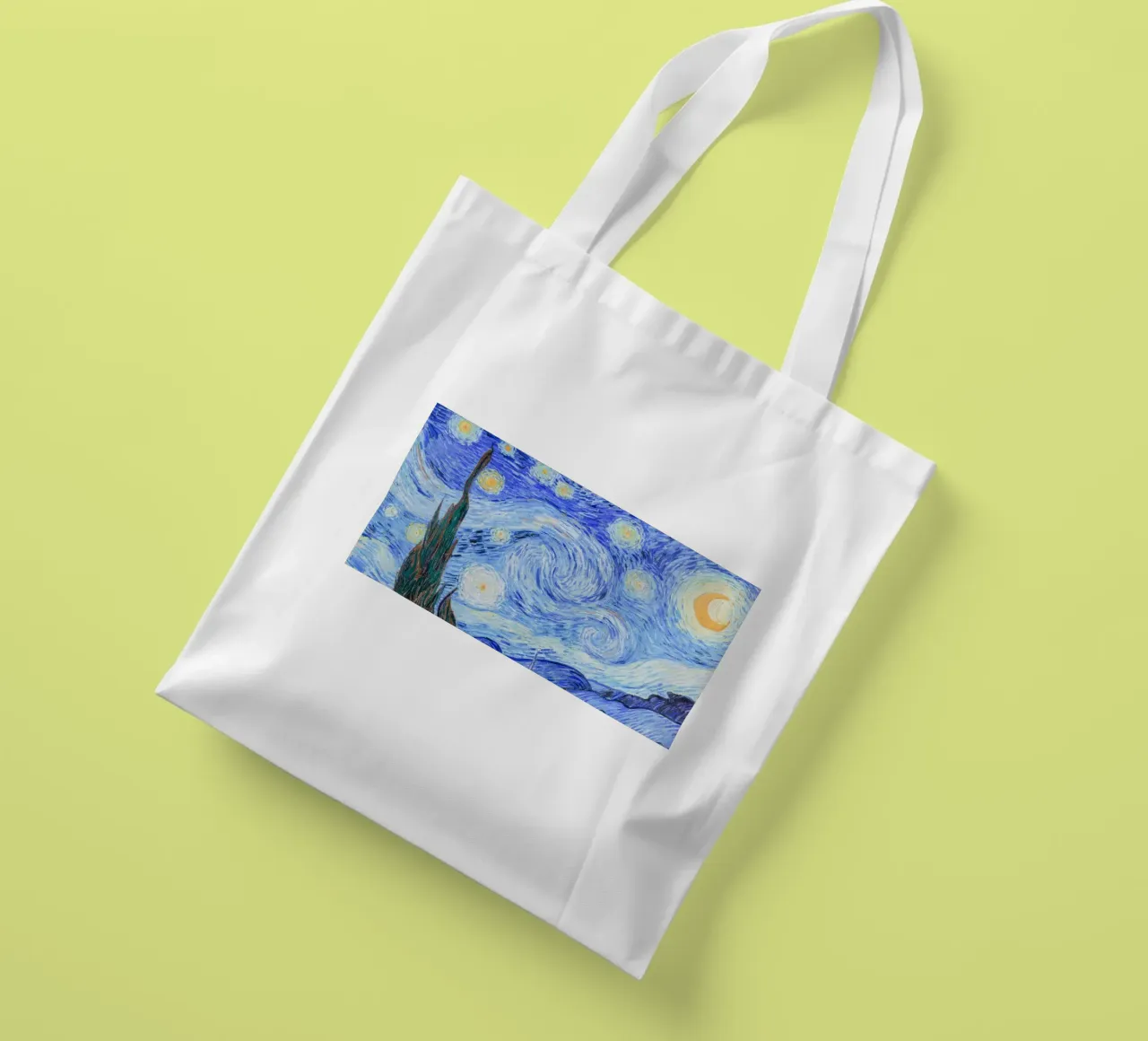Poster della Notte stellata di Van Gogh - Masterpi del post-impressionismo borsa in juta da NorwesClub