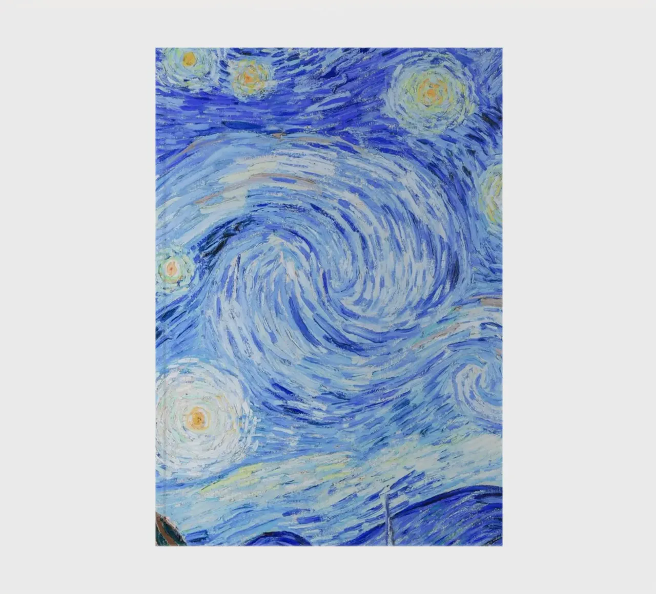 Van Gogh's Starry Night Poster - Post-Impressionism Masterpi notebook by NorwesClub