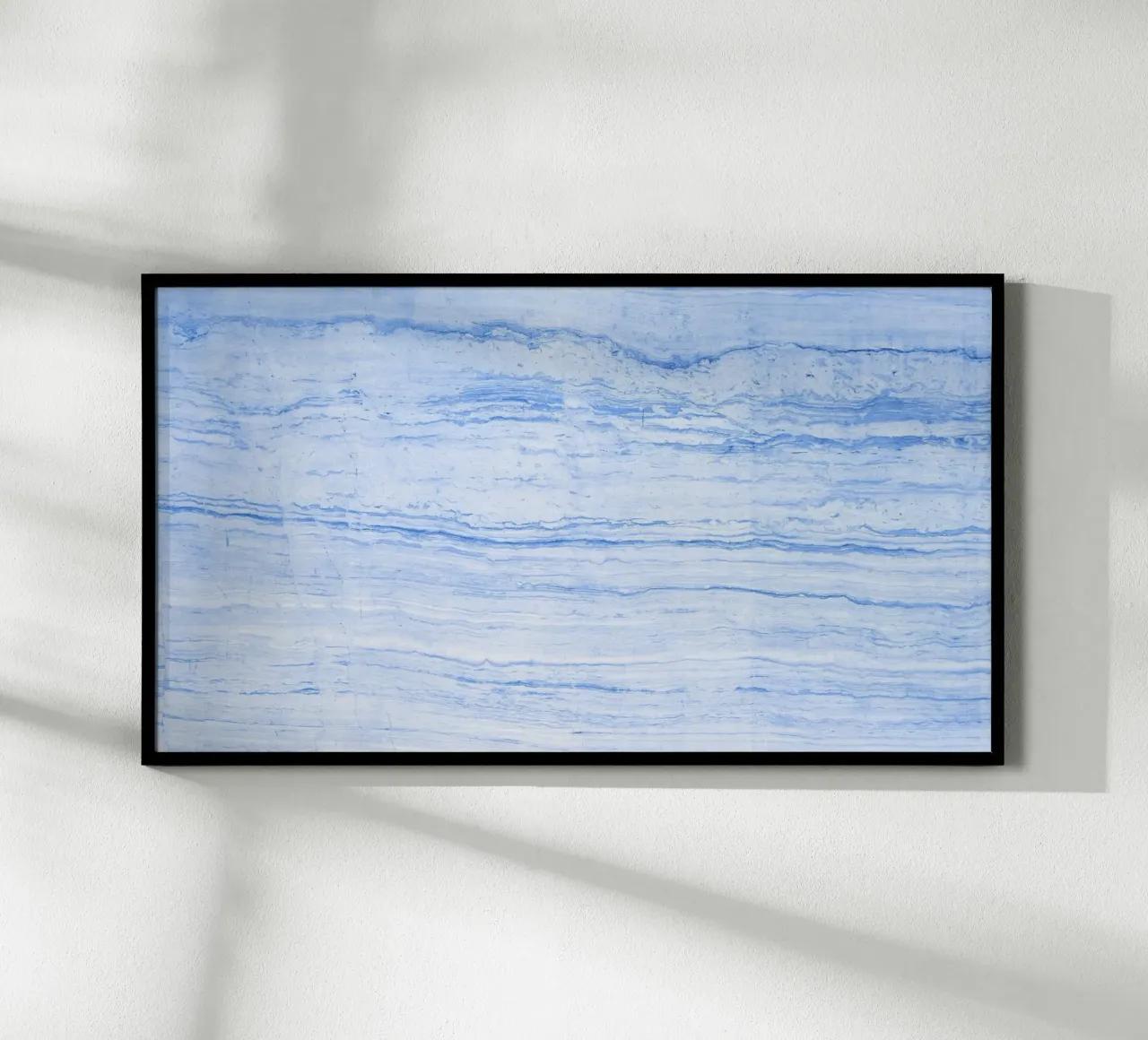 Serene Blue Marble Texture - Abstrakte Moderne Wandkunst Poster von NorwesClub