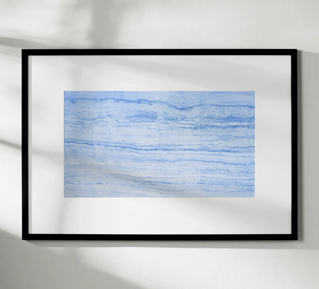 Serene Blue Marble Texture - Abstrakte Moderne Wandkunst Poster von NorwesClub