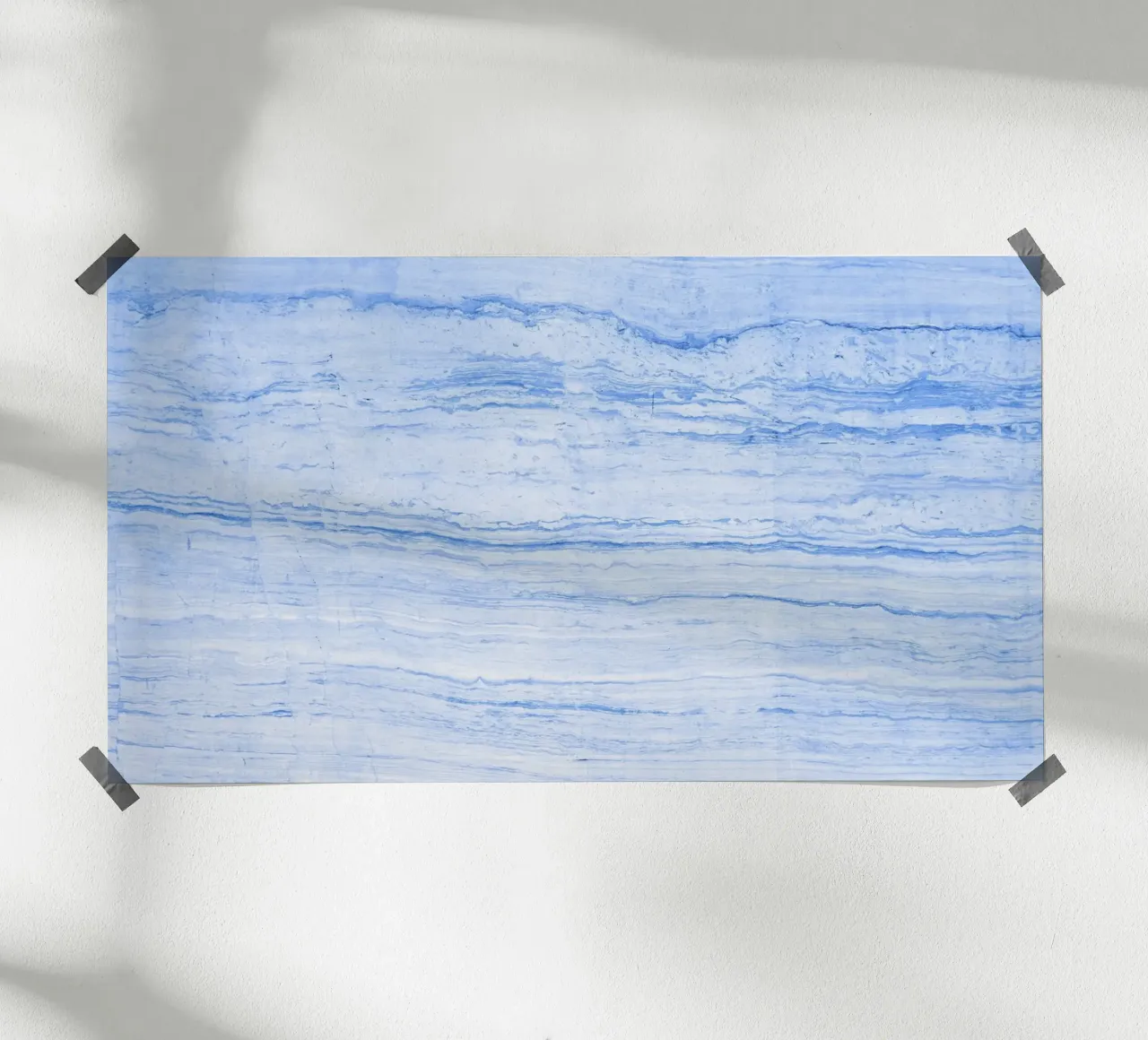 Serene Blue Marble Texture - Abstrakte Moderne Wandkunst Poster von NorwesClub