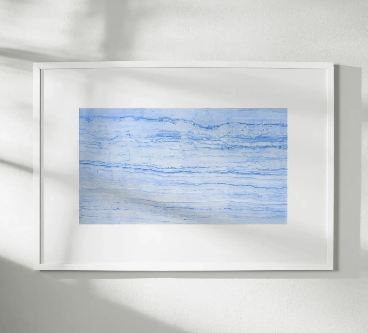 Serene Blue Marble Texture - Abstrakte Moderne Wandkunst Poster von NorwesClub