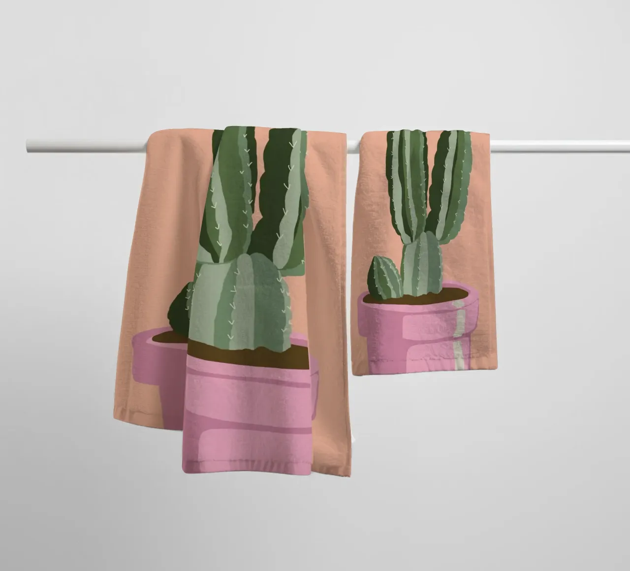 Cactus 01 asciugamano da bagno da Little Dean