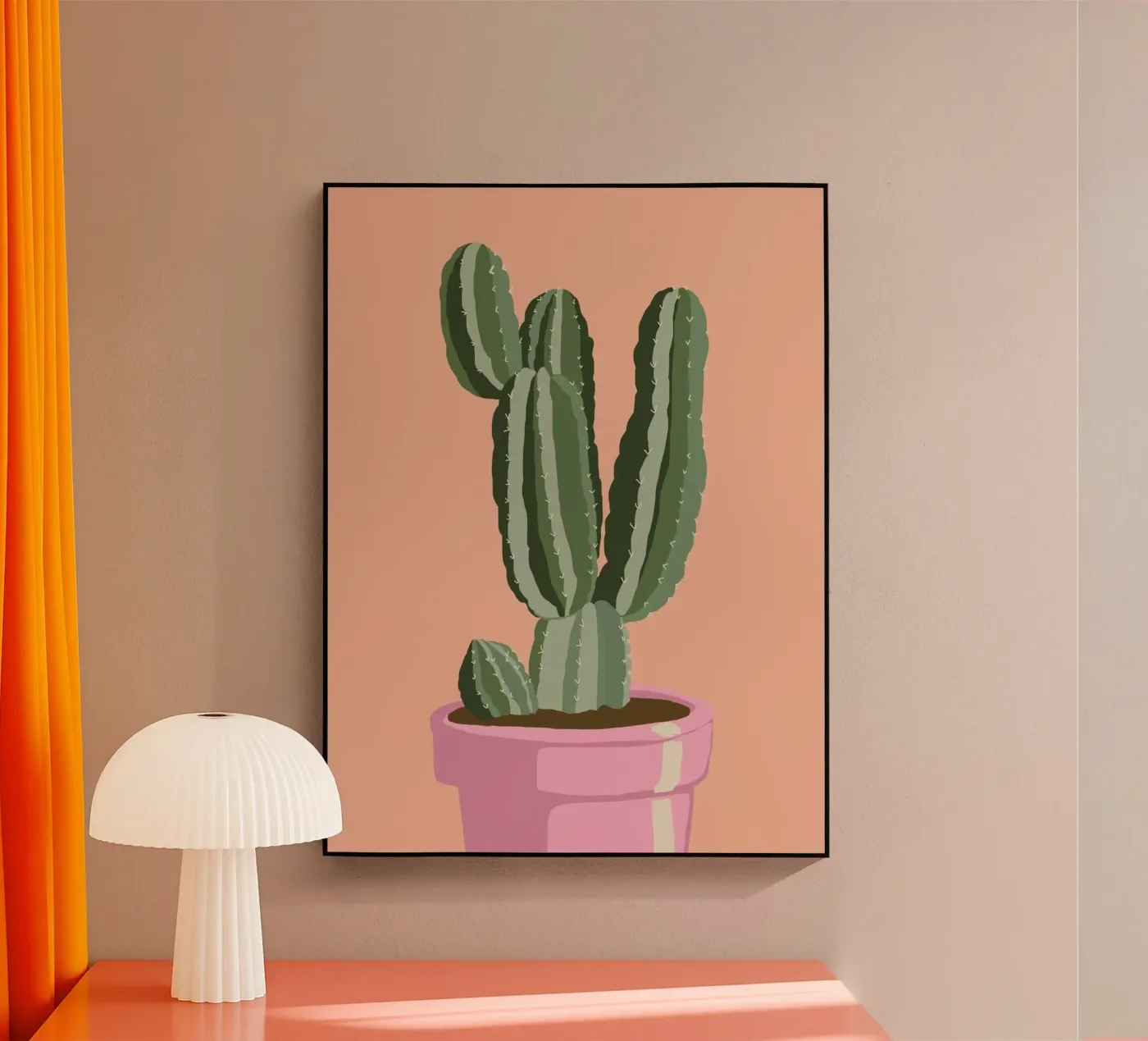Cactus 01 acryl van Little Dean