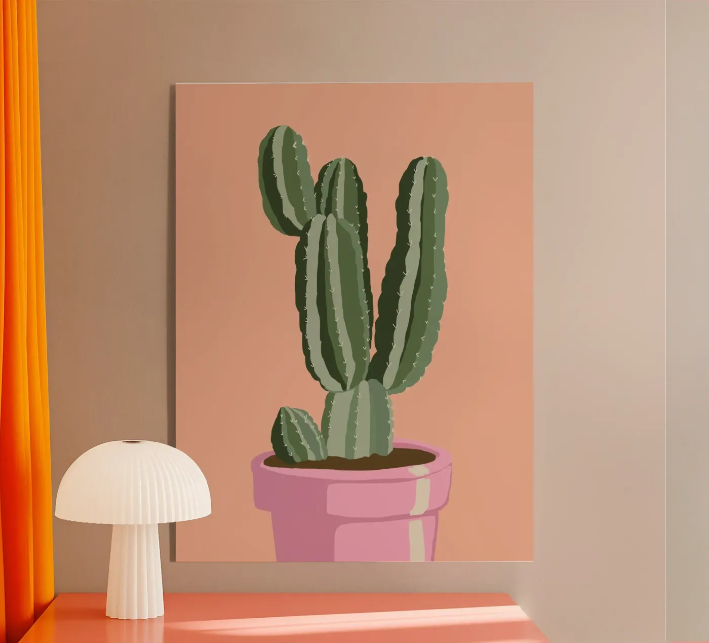 Cactus 01 acryl van Little Dean