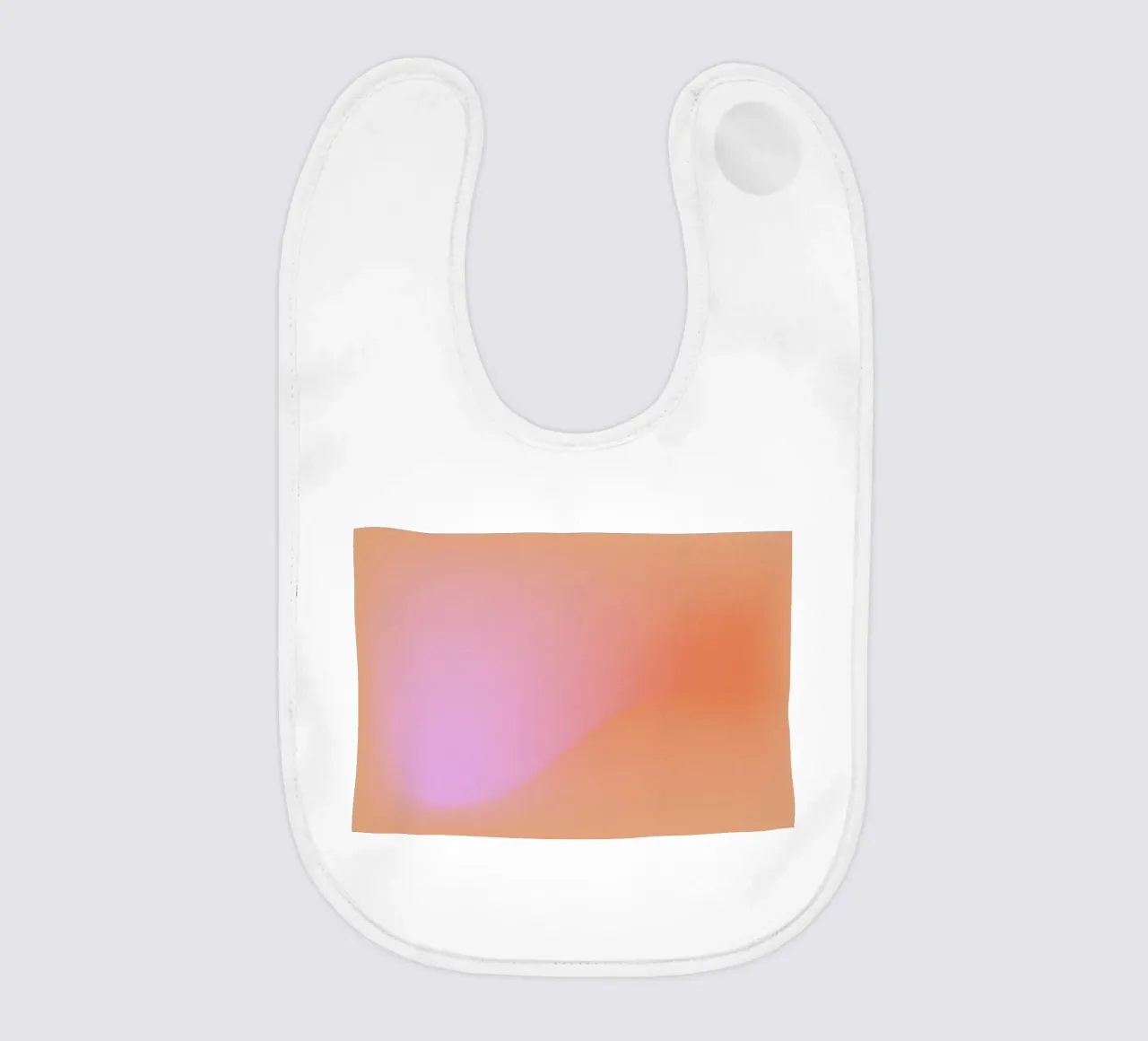 Peach Pink Gradient Aura - Modern Abstract Wall Art Print Babylätzchen von NorwesClub