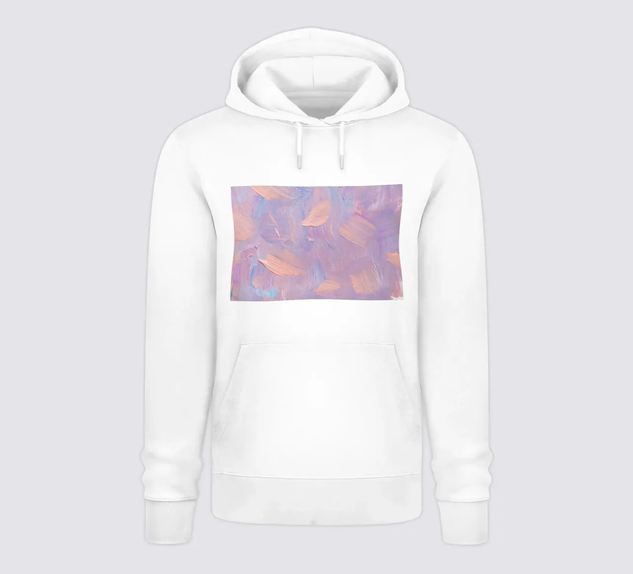 Pastel Brushstrokes Abstract - Textured Modern Art Print sudadera con capucha de NorwesClub