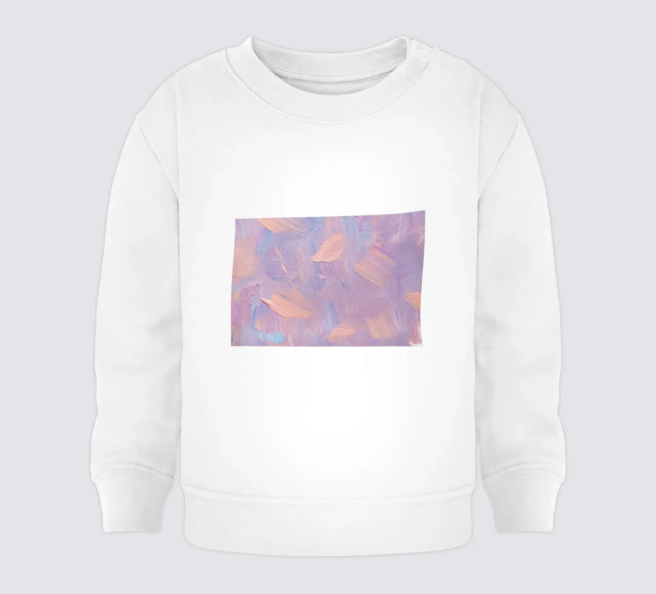 Pastel Brushstrokes Abstract - Textured Modern Art Print sudadera de bebé de NorwesClub
