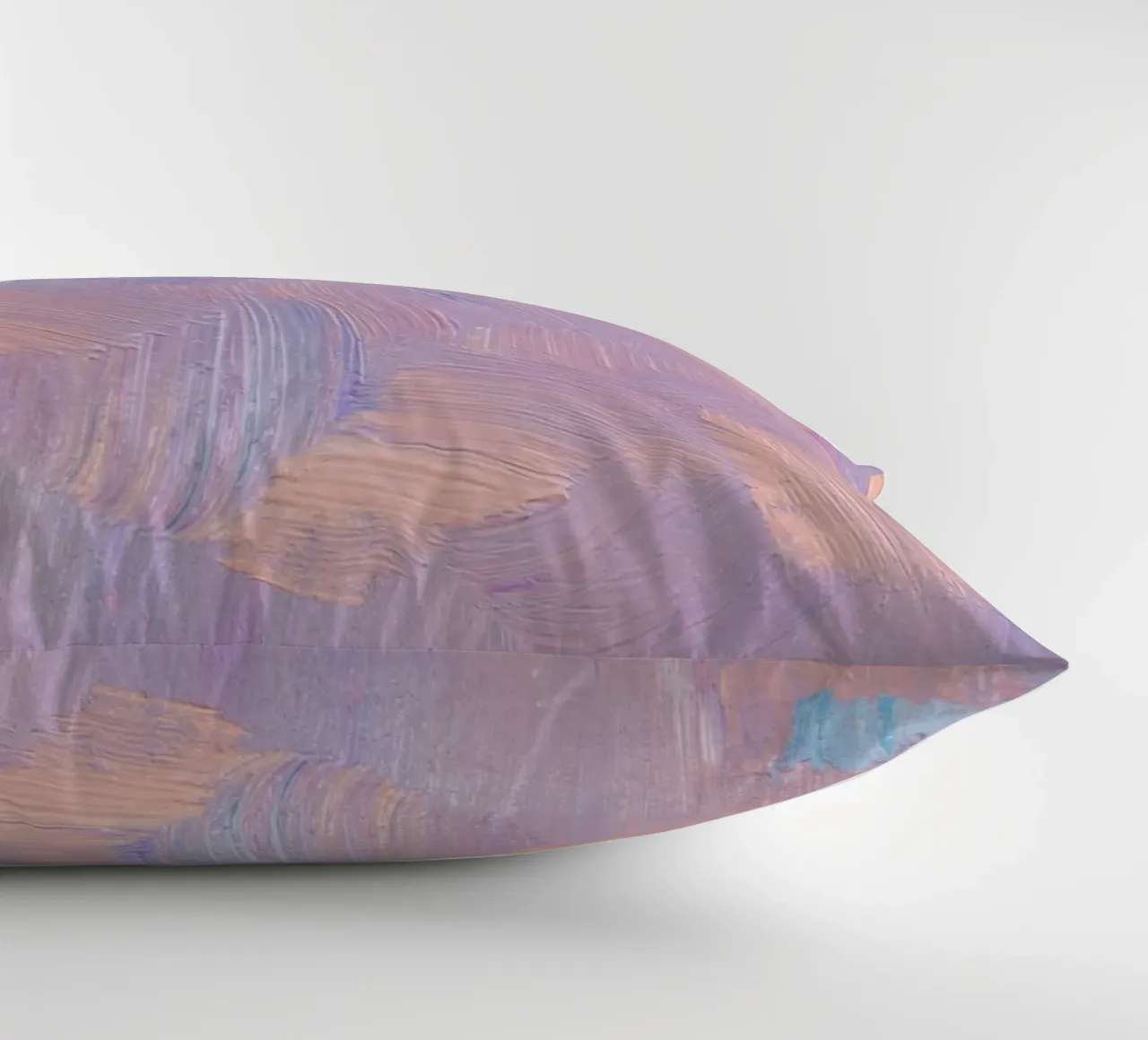Pastel Brushstrokes Abstract - Textured Modern Art Print decorative cushion by NorwesClub