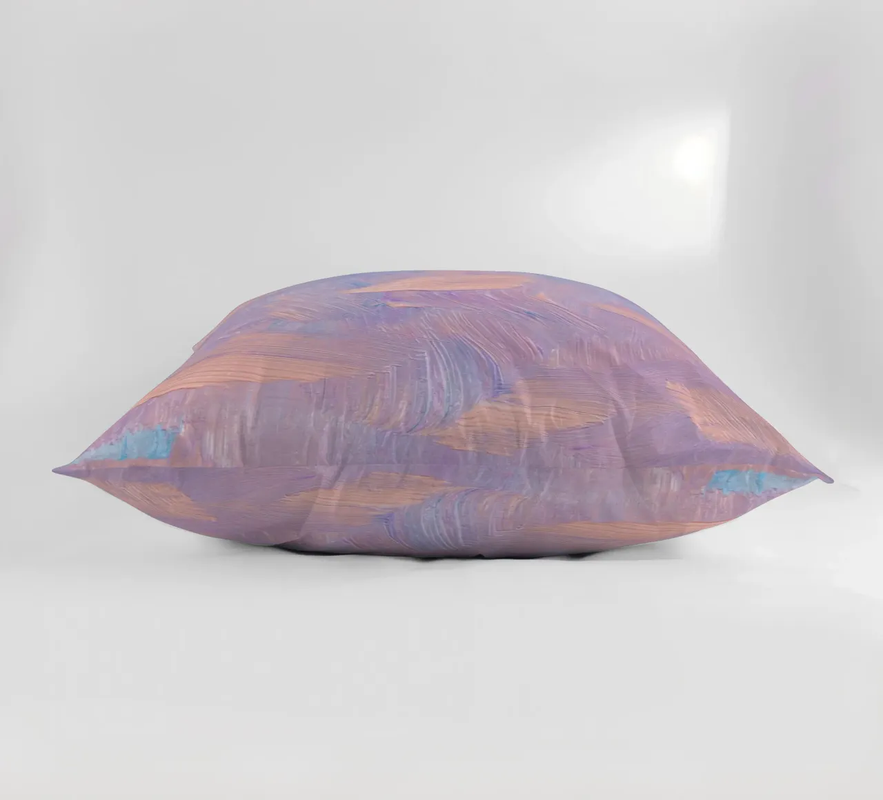 Pastel Brushstrokes Abstract - Textured Modern Art Print decorative cushion by NorwesClub