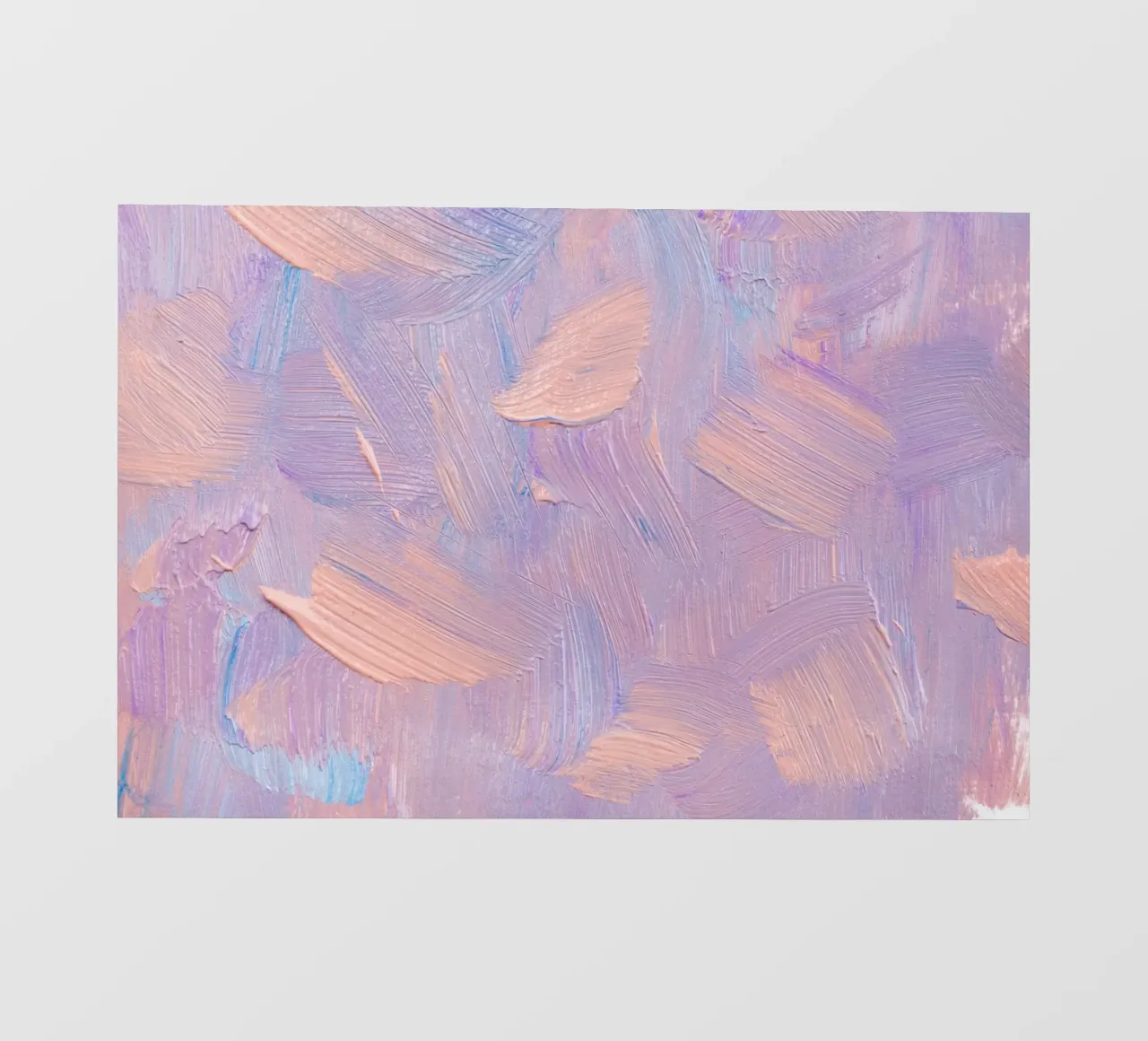 Pastel Brushstrokes Abstract - Textured Modern Art Print lámina retroiluminada de NorwesClub